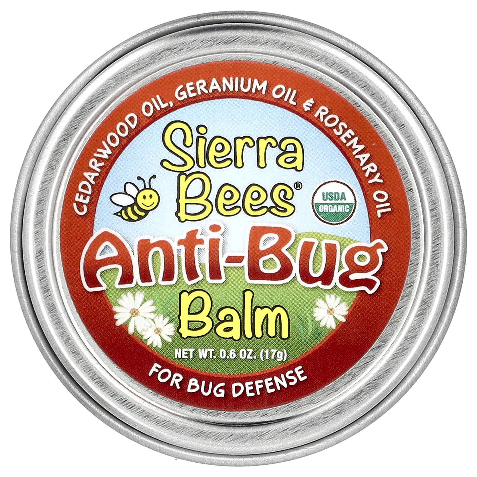 Organic Anti-Bug Balm for Outdoor Protection, 0.6 oz - Image 1
