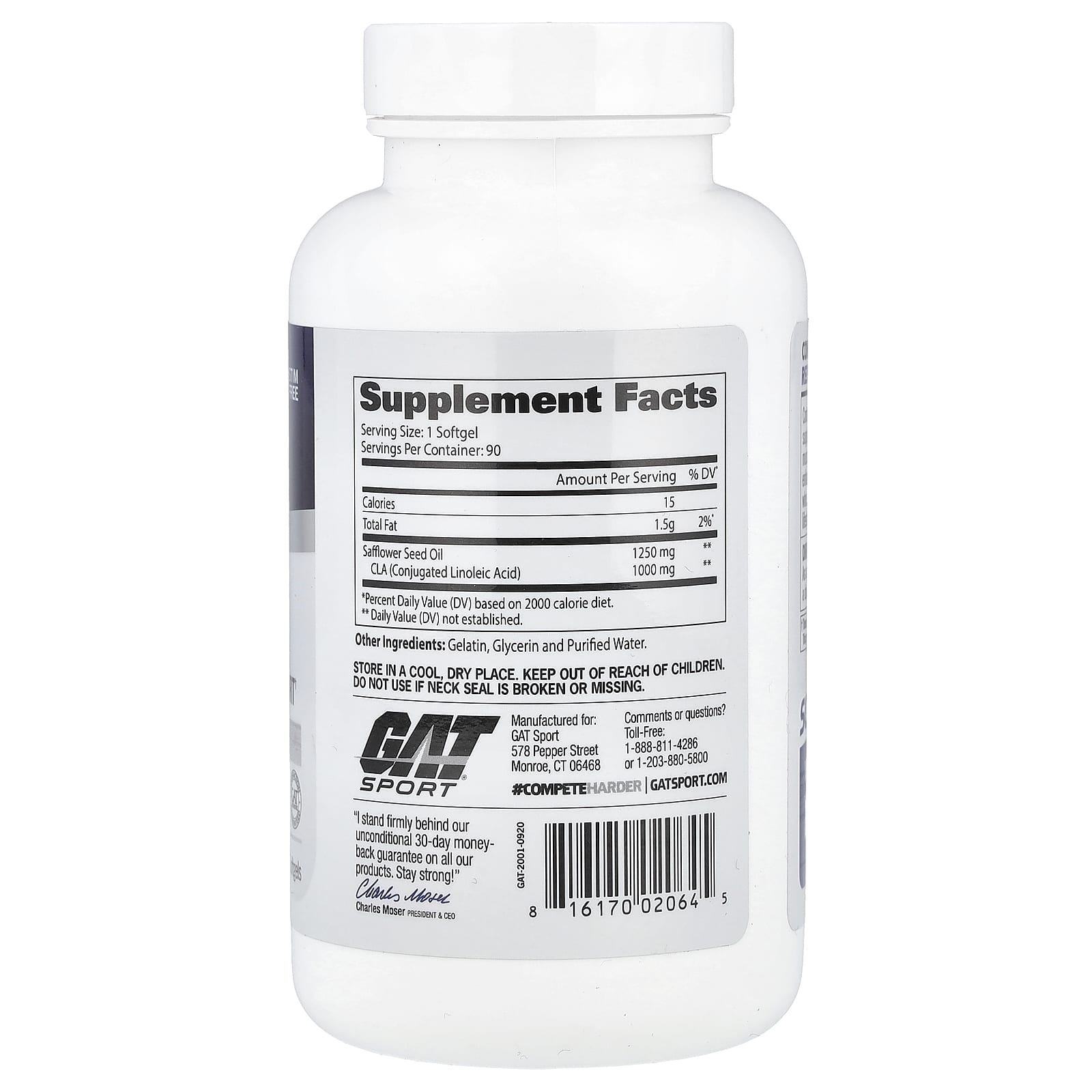 GAT CLA 1250 - Natural Fat Loss Supplement for Muscle Definition - Image 2