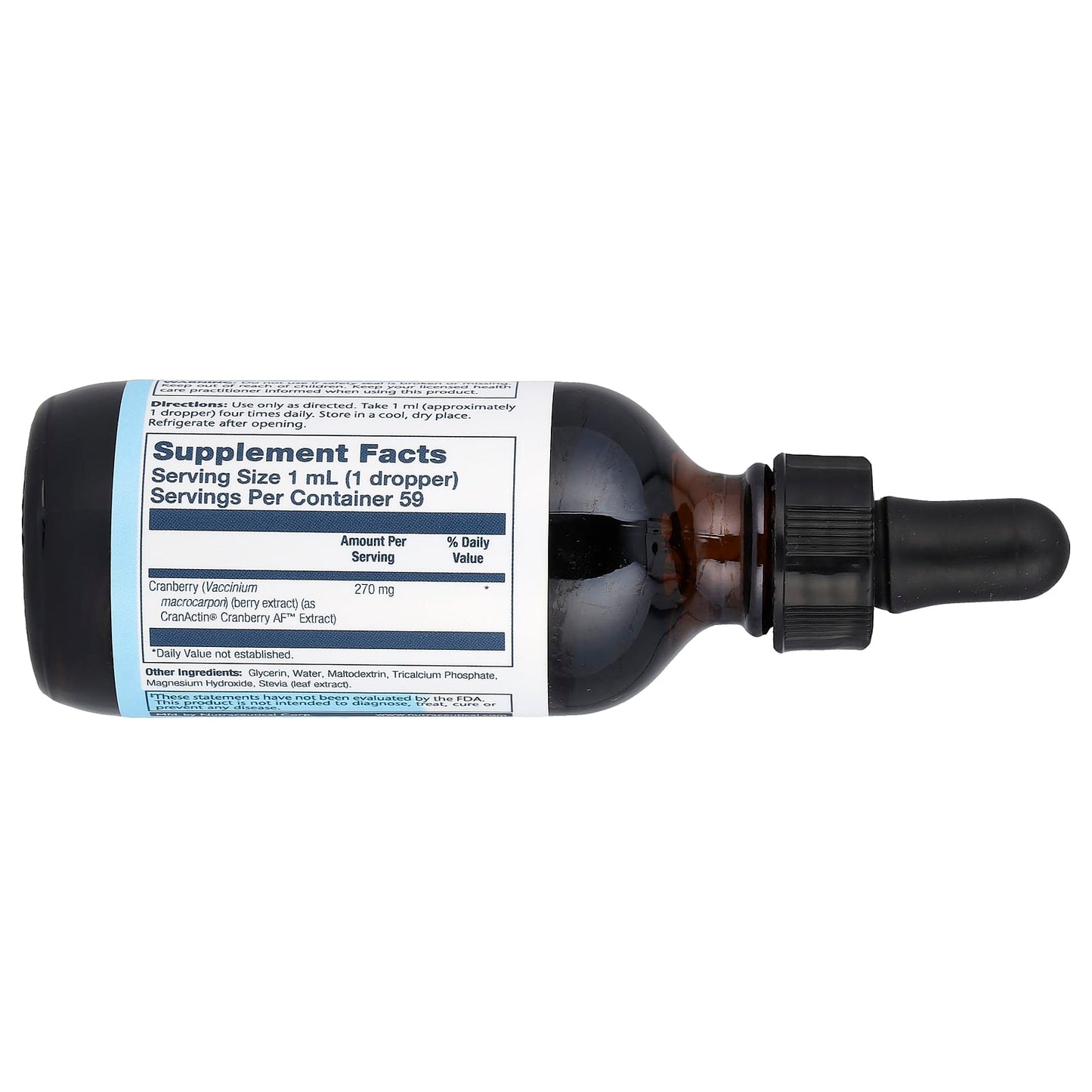 Solaray, CranActin® Liquid, 270 mg, 2 fl oz (59 ml)
