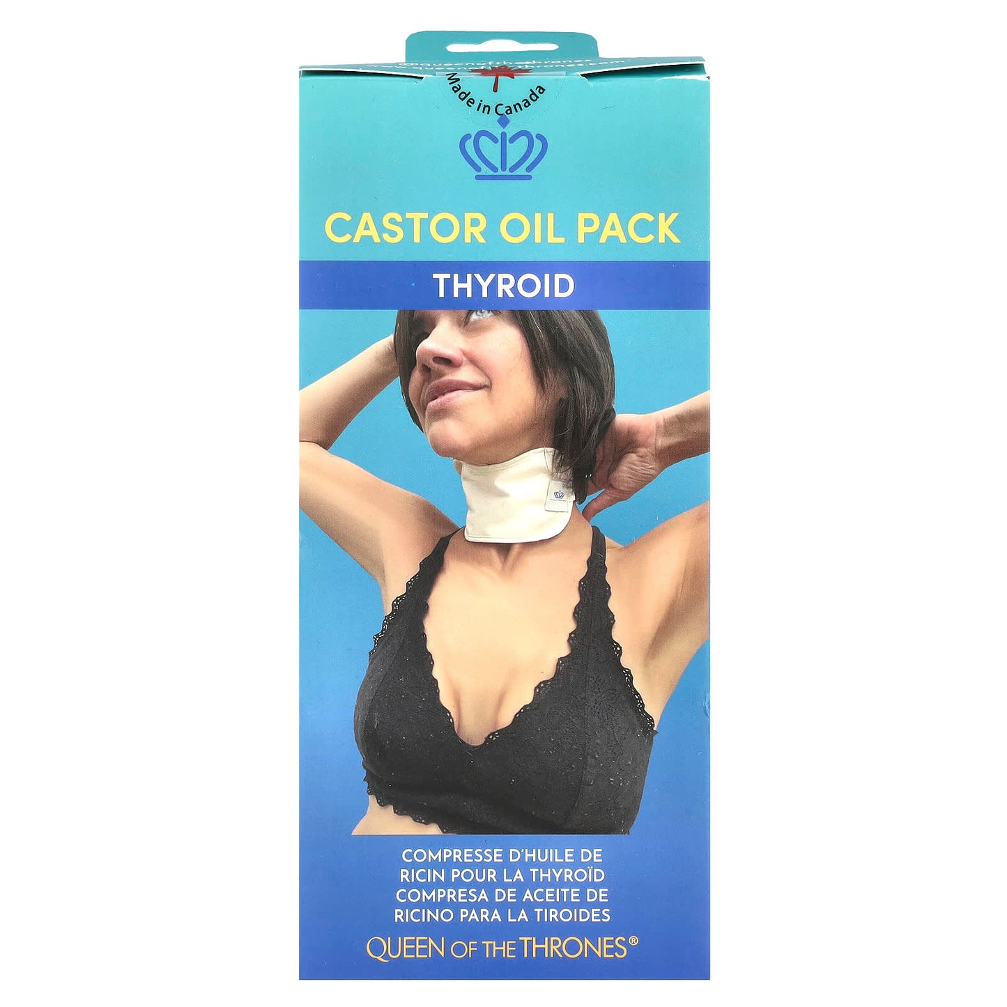Queen of the Thrones, Castor Oil Pack, Thyroid, 1 Count - Image 2