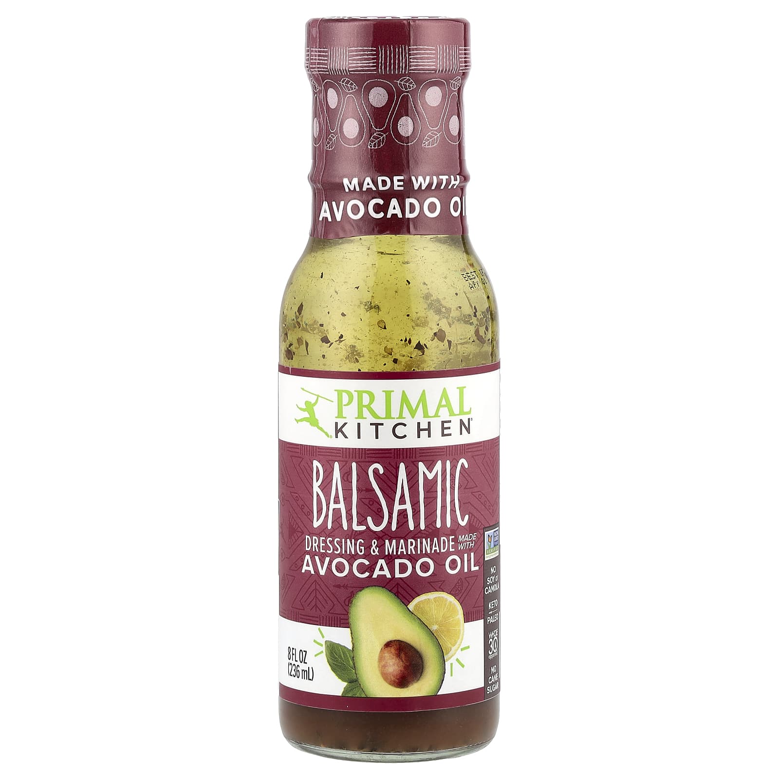 Primal Kitchen, Balsamic, Dressing & Marinade Made with Avocado Oil, 8 fl oz (236 ml) - Image 1