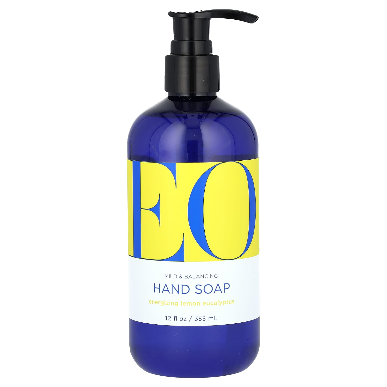 Energizing Hand Soap, Lemons & Eucalyptus, Cruelty-Free, 12 oz - Image 1