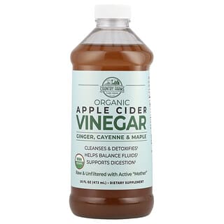 Country Farms Organic Apple Cider Vinegar with Ginger & Cayenne