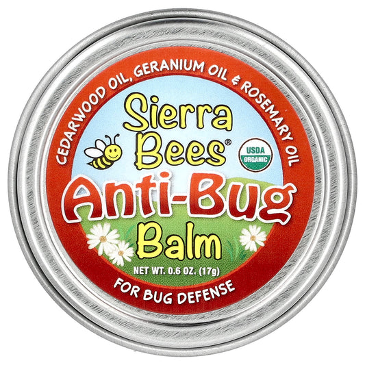 Organic Anti-Bug Balm for Outdoor Protection, 0.6 oz - Image 1