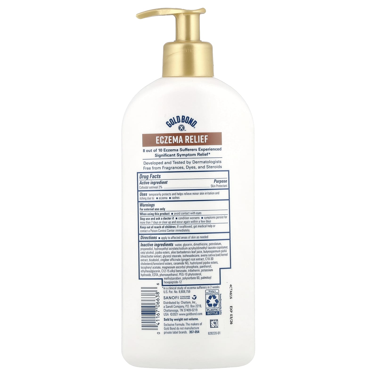 Gold Bond Eczema Relief Skin Protectant Lotion, 14 oz (396 g) - Image 2