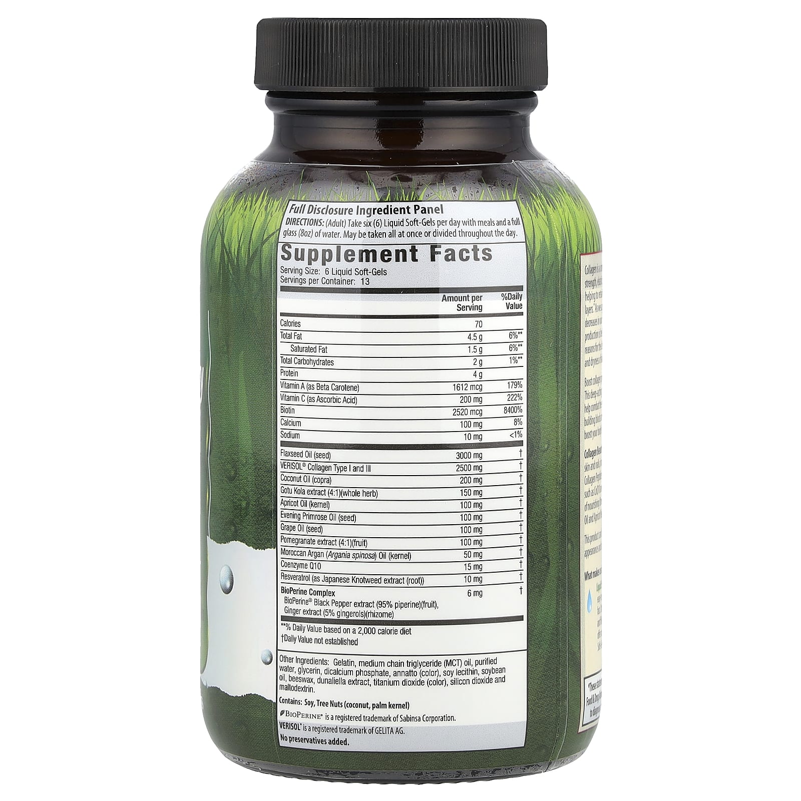 Irwin Naturals, Clinically Proven Verisol® Collagen Beauty, 80 Liquid Soft-Gels
