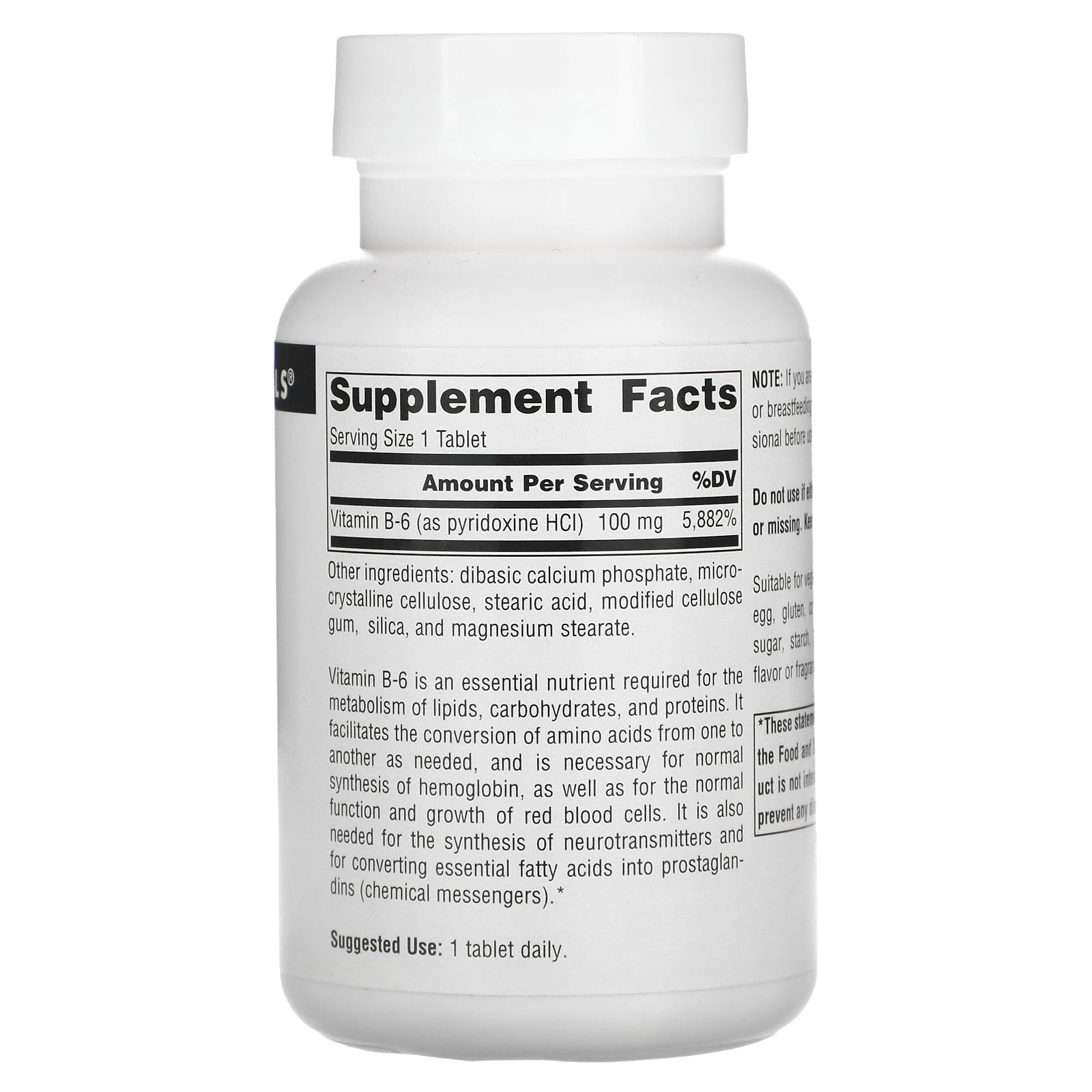 Source Naturals, B-6, 250 Tablets - Image 2