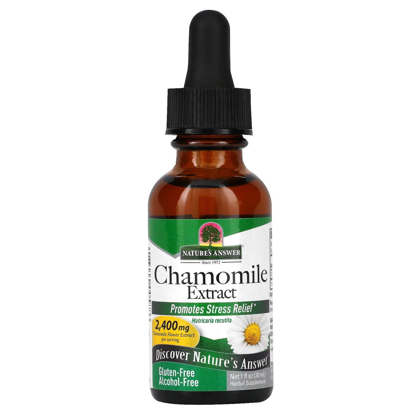 Nature's Answer, Chamomile Extract, Alcohol Free, 2,400 mg, 1 fl oz (30 ml) - Image 1