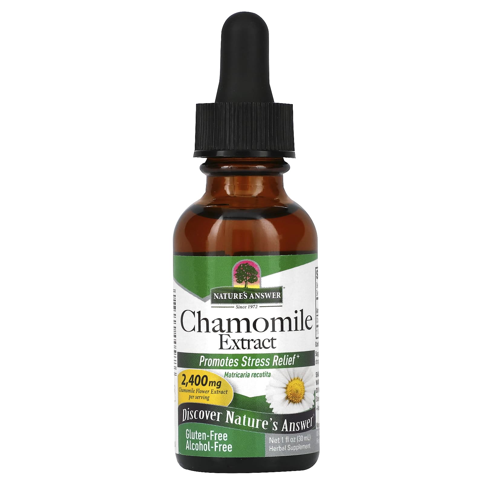 Nature's Answer, Chamomile Extract, Alcohol Free, 2,400 mg, 1 fl oz (30 ml) - Image 1