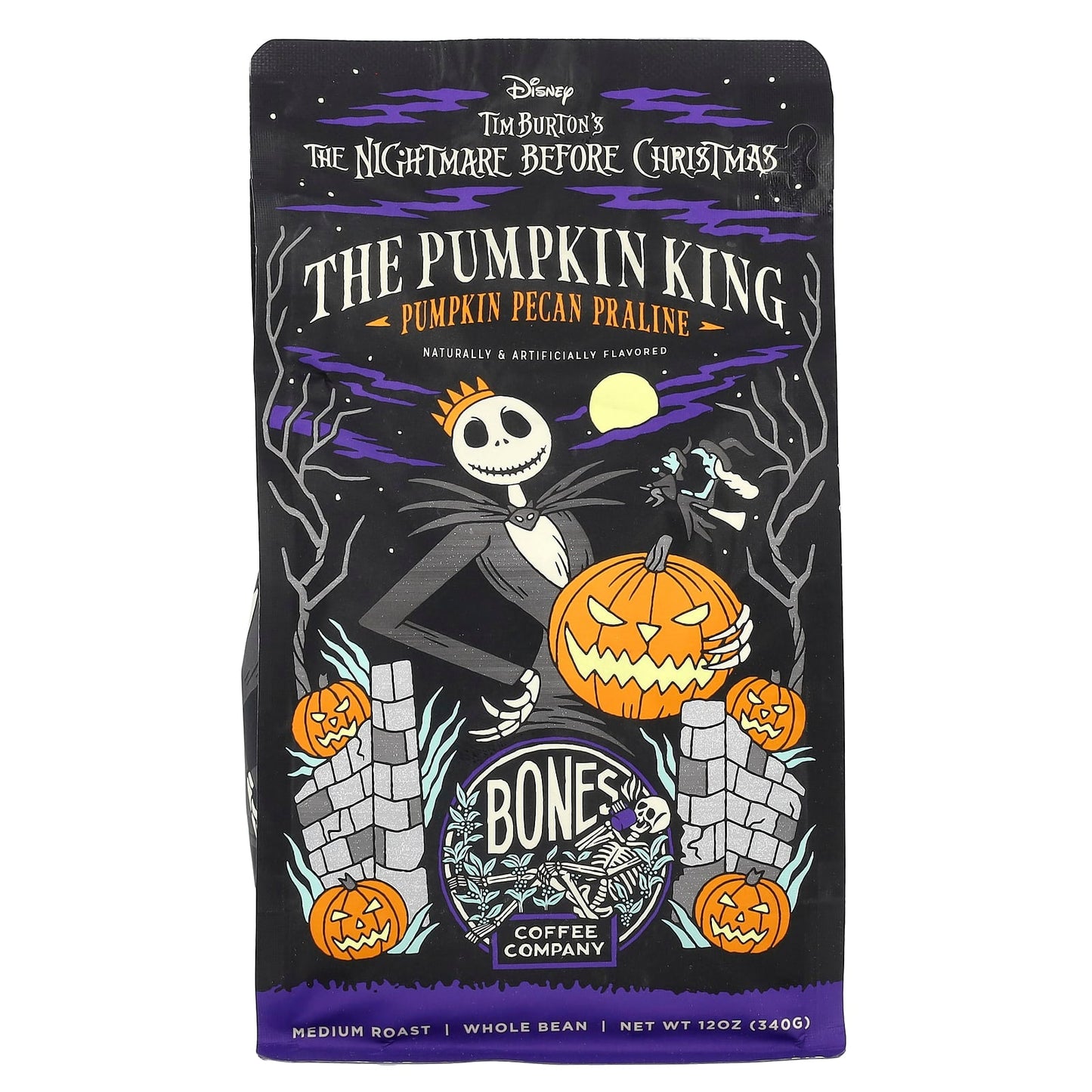 Bones Coffee Company - Pumpkin King, Medium Roast Whole Bean - Image 1