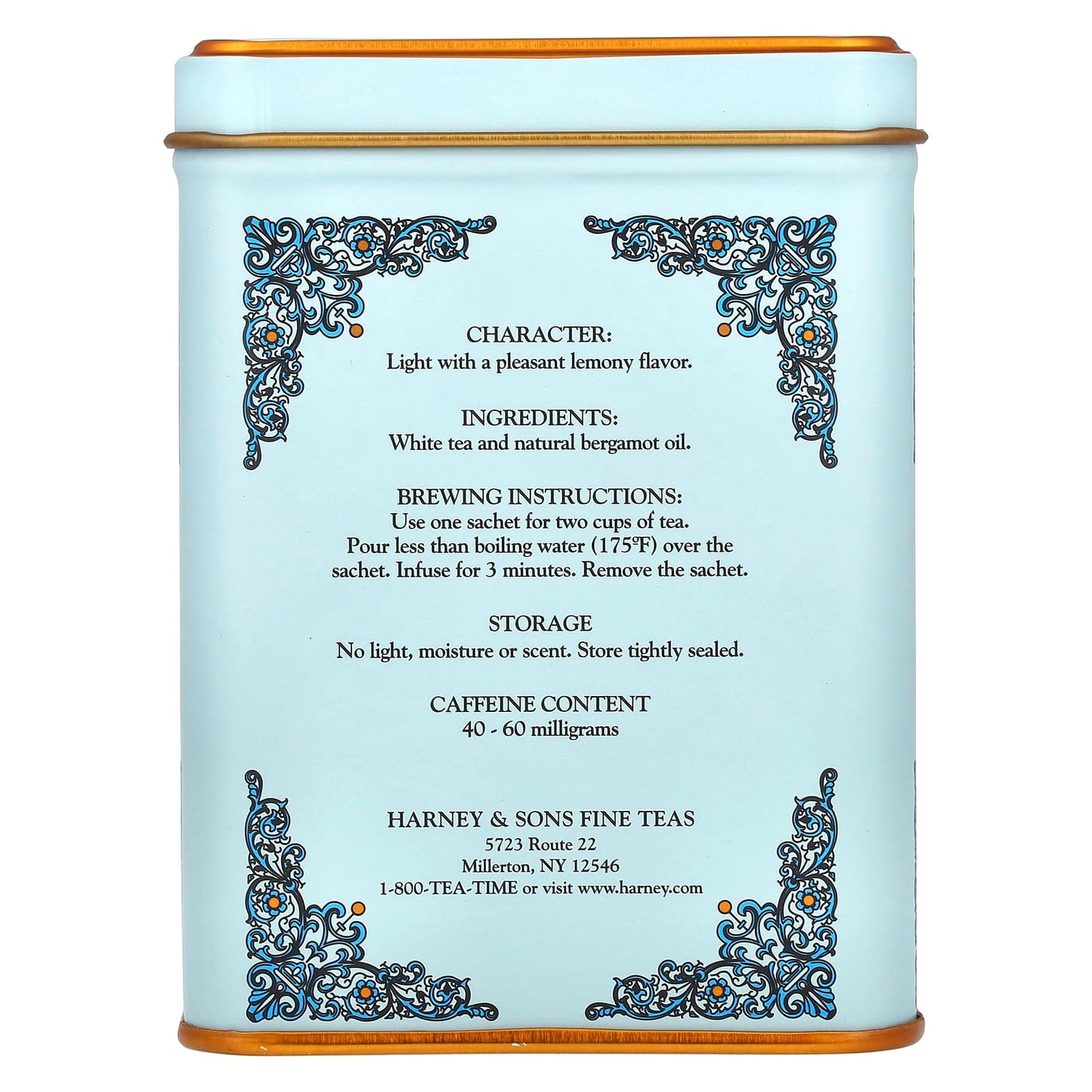 Harney & Sons Winter White Earl Grey Tea, 20 Sachets, 1.4 oz (40 g) - Image 2