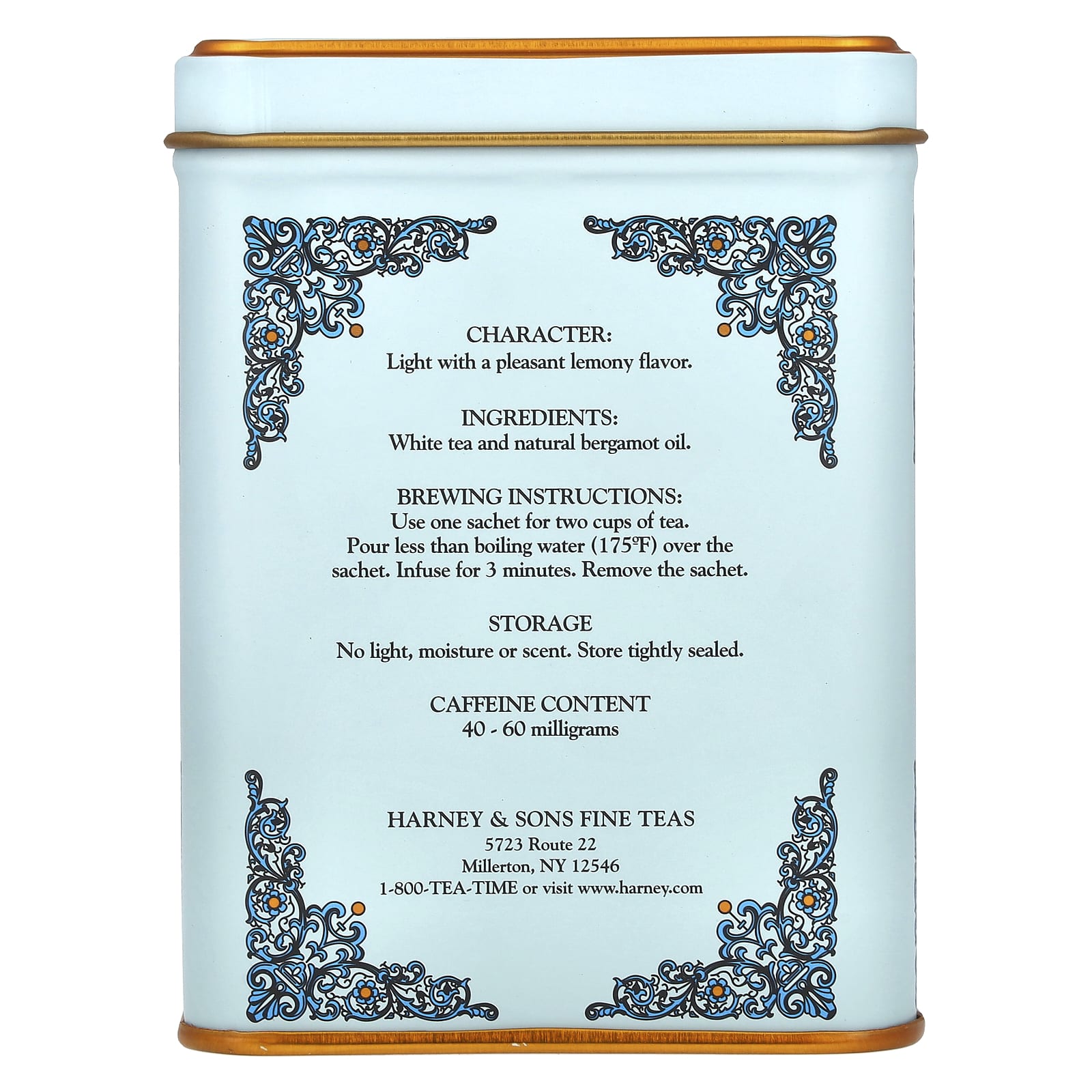 Harney & Sons Winter White Earl Grey Tea, 20 Sachets, 1.4 oz (40 g) - Image 2