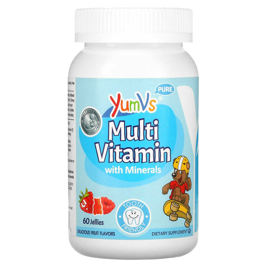 YumVs, Multi Vitamin with Minerals, Delicious Fruit , 60 Jellies - Image 1