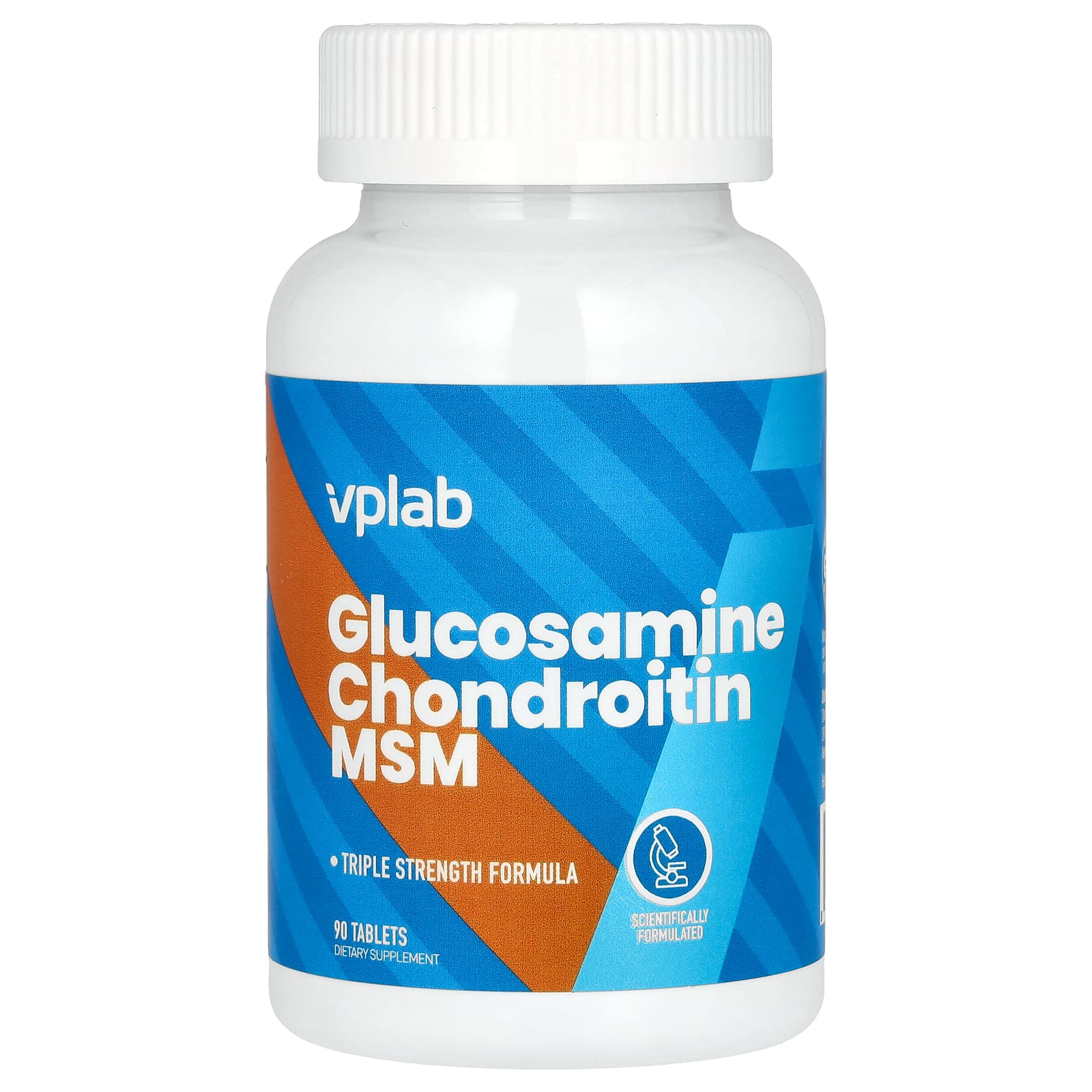 Vplab, Glucosamine Chondroitin MSM, 90 Tablets - Image 1