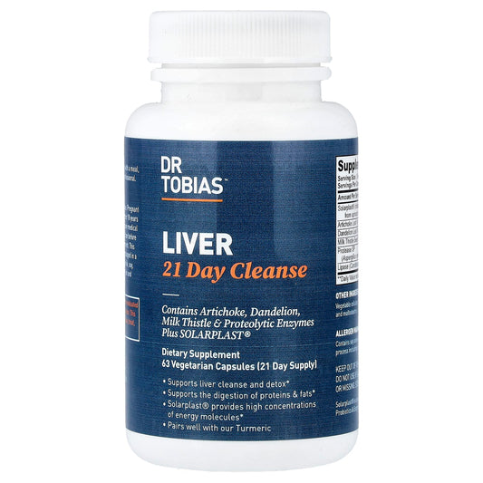 Dr. Tobias 21 Day Liver Cleanse & Detox - 63 Vegetarian Capsules - Image 1