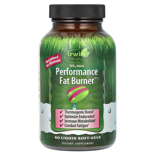 Irwin Naturals VO2 Max Performance Fat Burner for Women - 60 Liquid Soft-Gels - Image 1