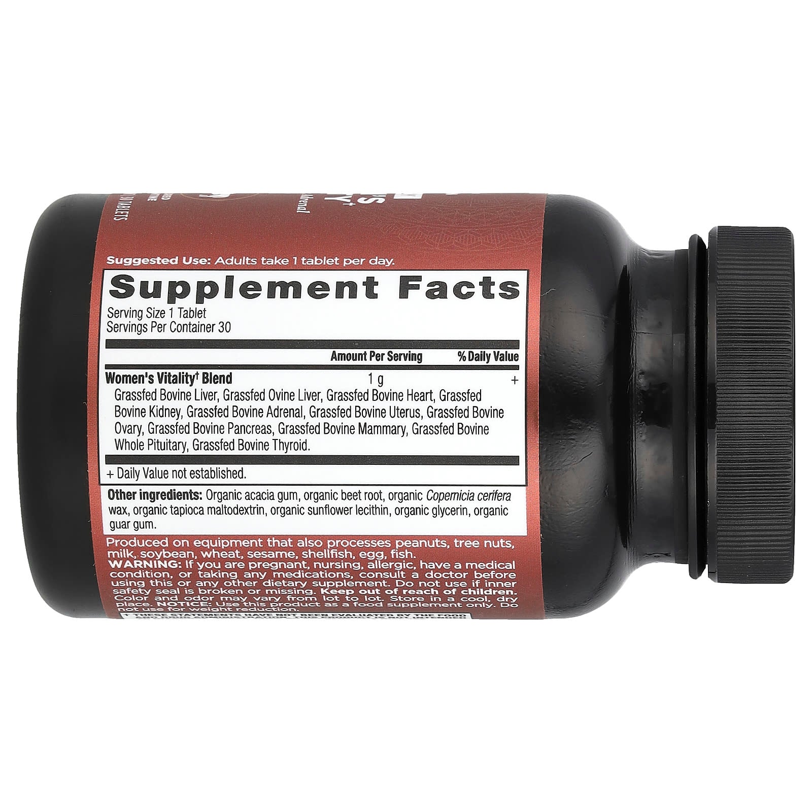 Ancient Nutrition Women's Vitality Supplement - 30 Tablets - Image 2