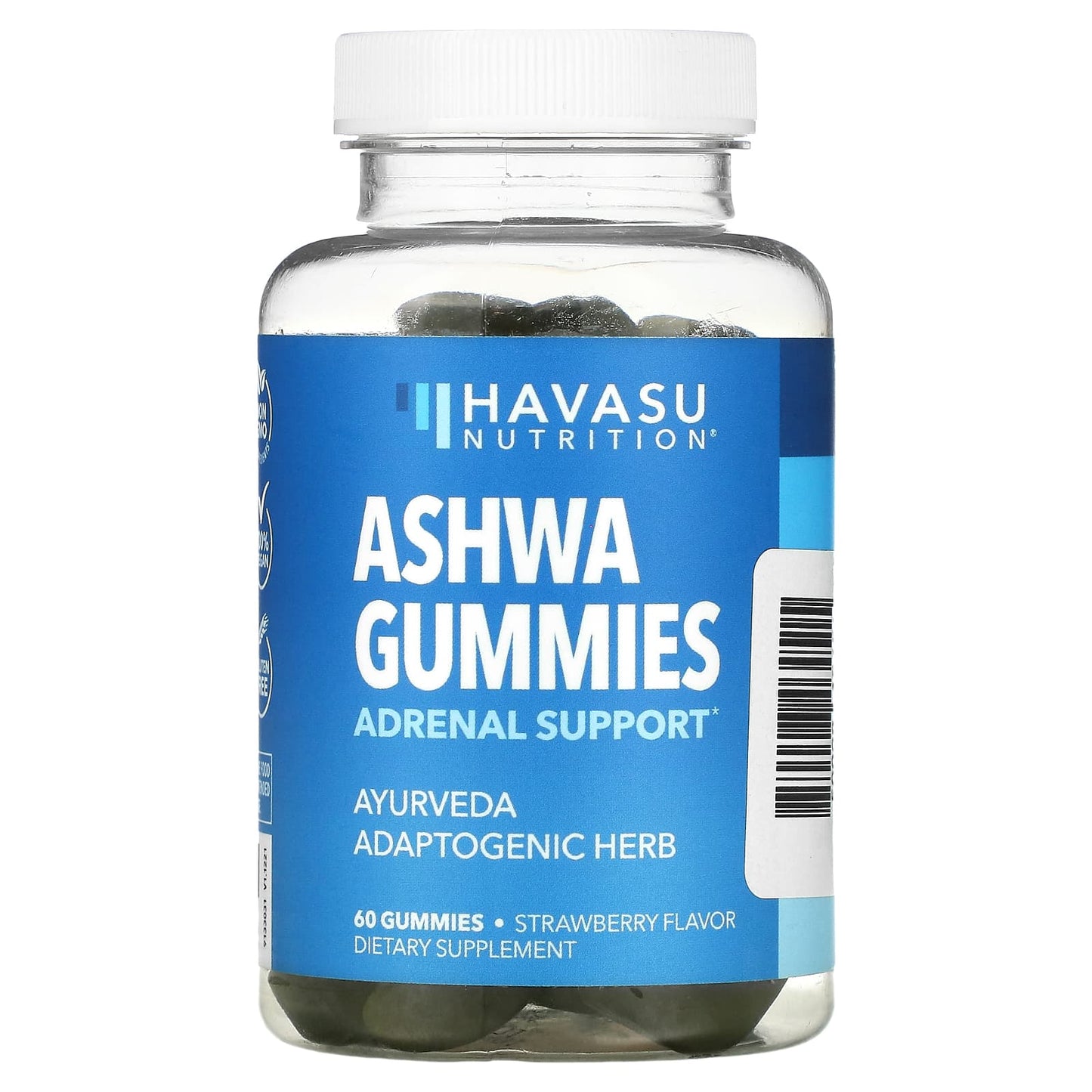 Strawberry Ashwa Gummies for Adrenal Support by Havasu Nutrition - Image 1