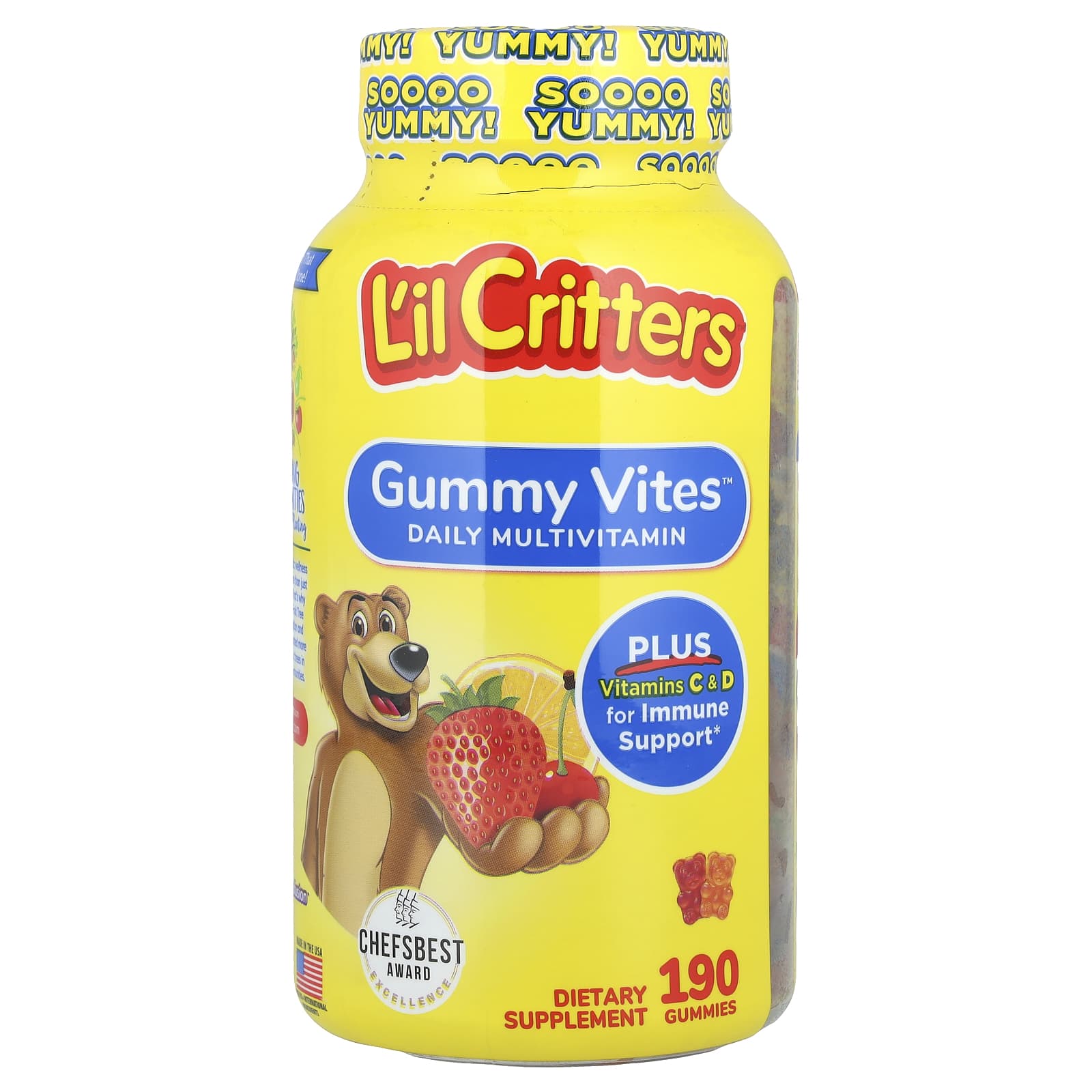 L'il Critters, Gummy Vites™ Daily Multivitamin, 190 Gummies - Image 1