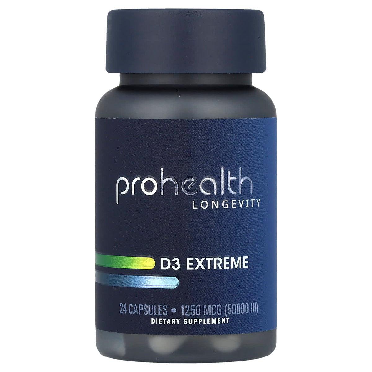ProHealth Longevity, D3 Extreme, 1,250 mcg (50,000 IU), 24 Capsules - Image 1