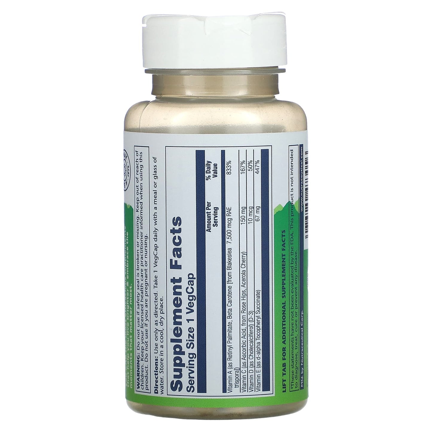 Solaray, Once Daily, High Energy Multivitamin, Iron Free, 60 VegCaps - Image 2