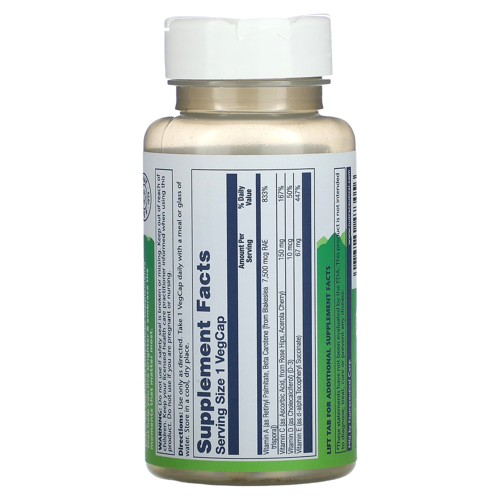 Solaray, Once Daily, High Energy Multivitamin, Iron Free, 60 VegCaps - Image 2