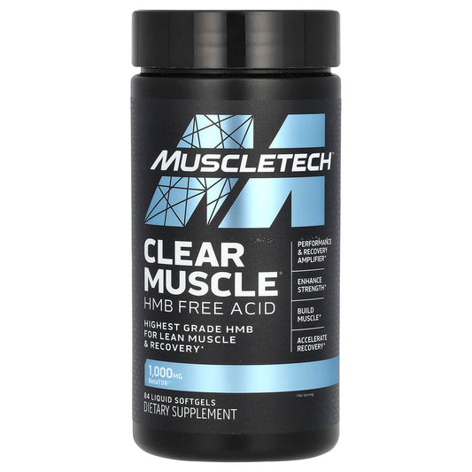 MuscleTech, Clear Muscle, HMB Free Acid, 84 Liquid Softgels