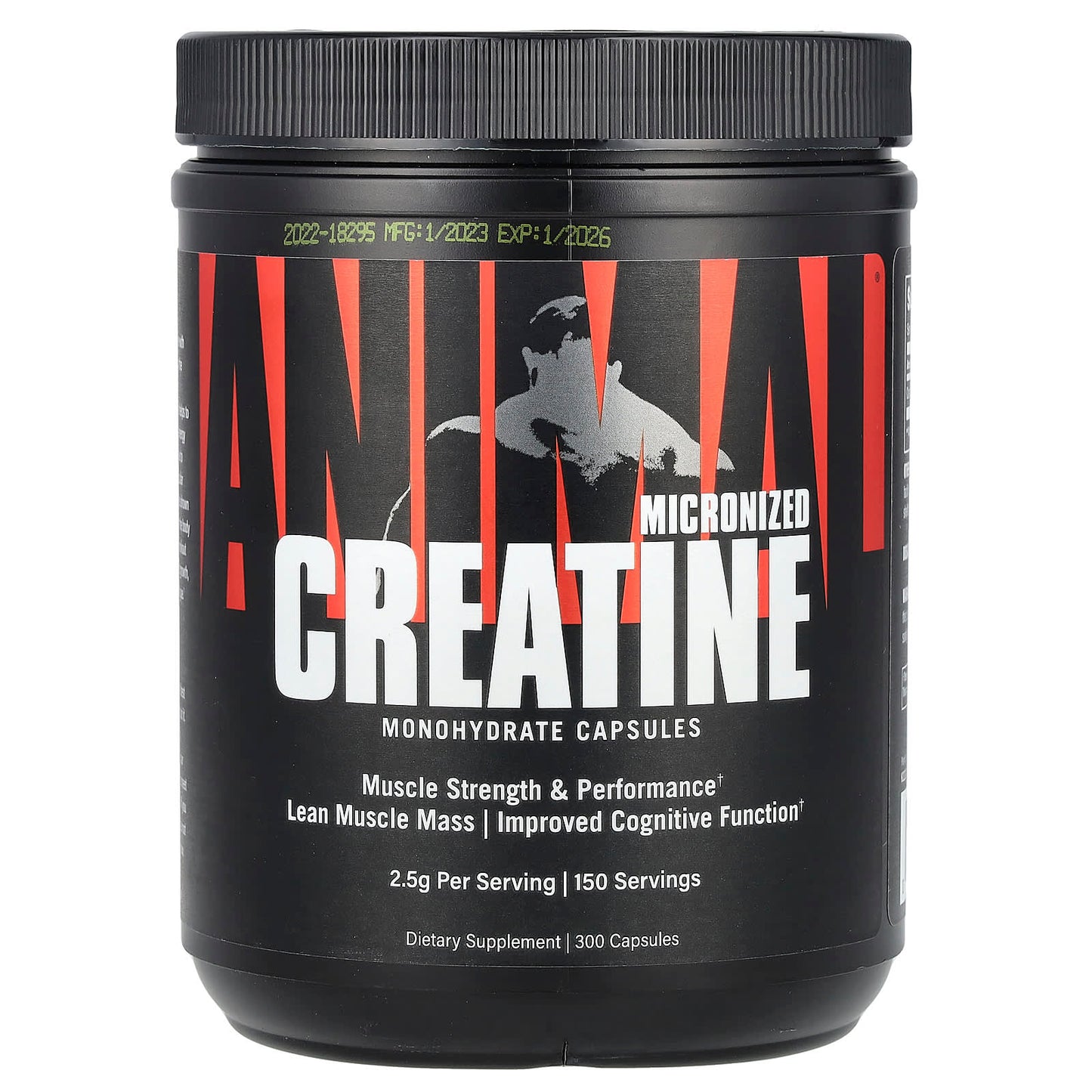 Animal Micronized Creatine 300 Capsules - Optimize Workout Recovery - Image 1