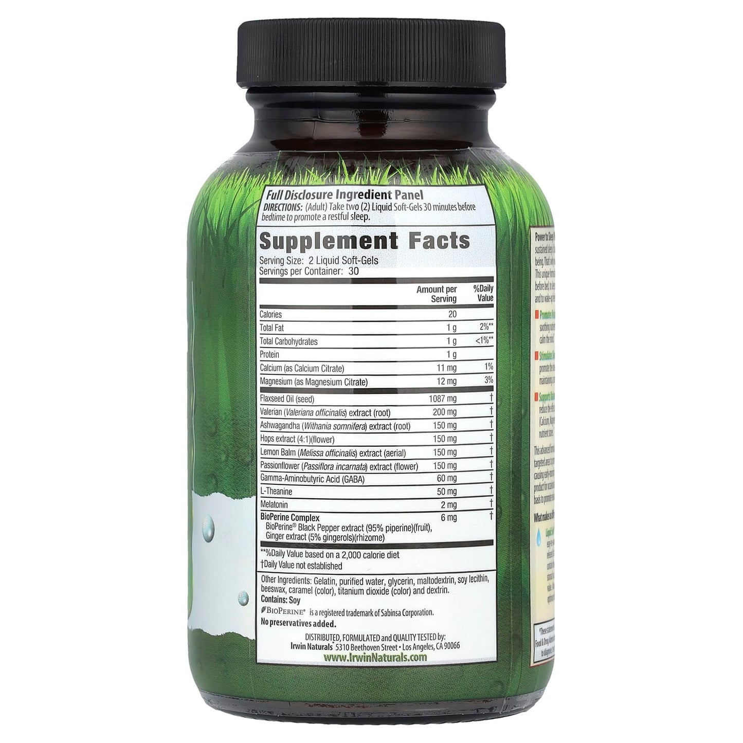 Irwin Naturals Power to Sleep PM, 60 Liquid Soft-Gels for Restful Sleep - Image 2