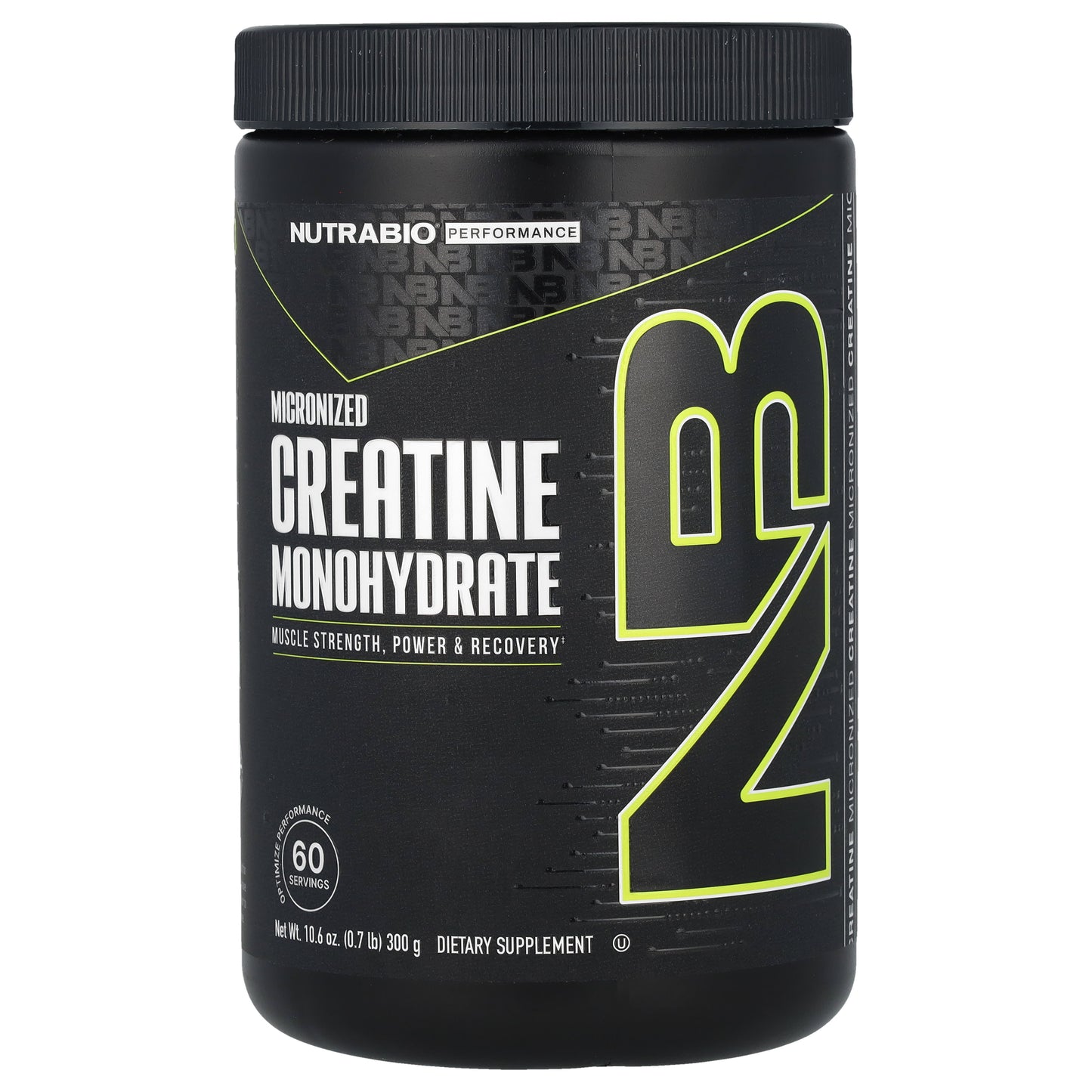 NutraBio, Micronized Creatine Monohydrate, 10.6 oz (300 g) - Image 1