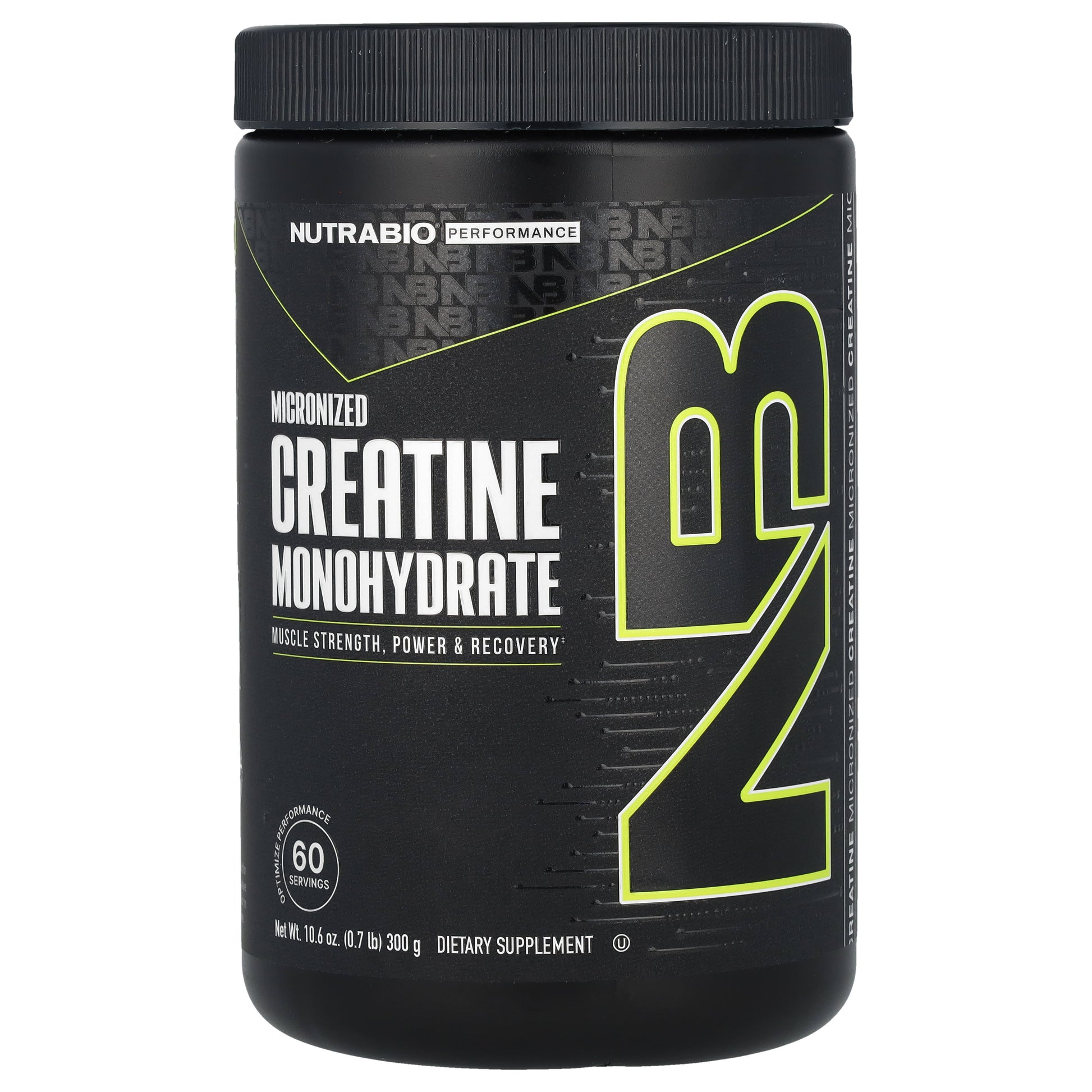 NutraBio, Micronized Creatine Monohydrate, 10.6 oz (300 g) - Image 1