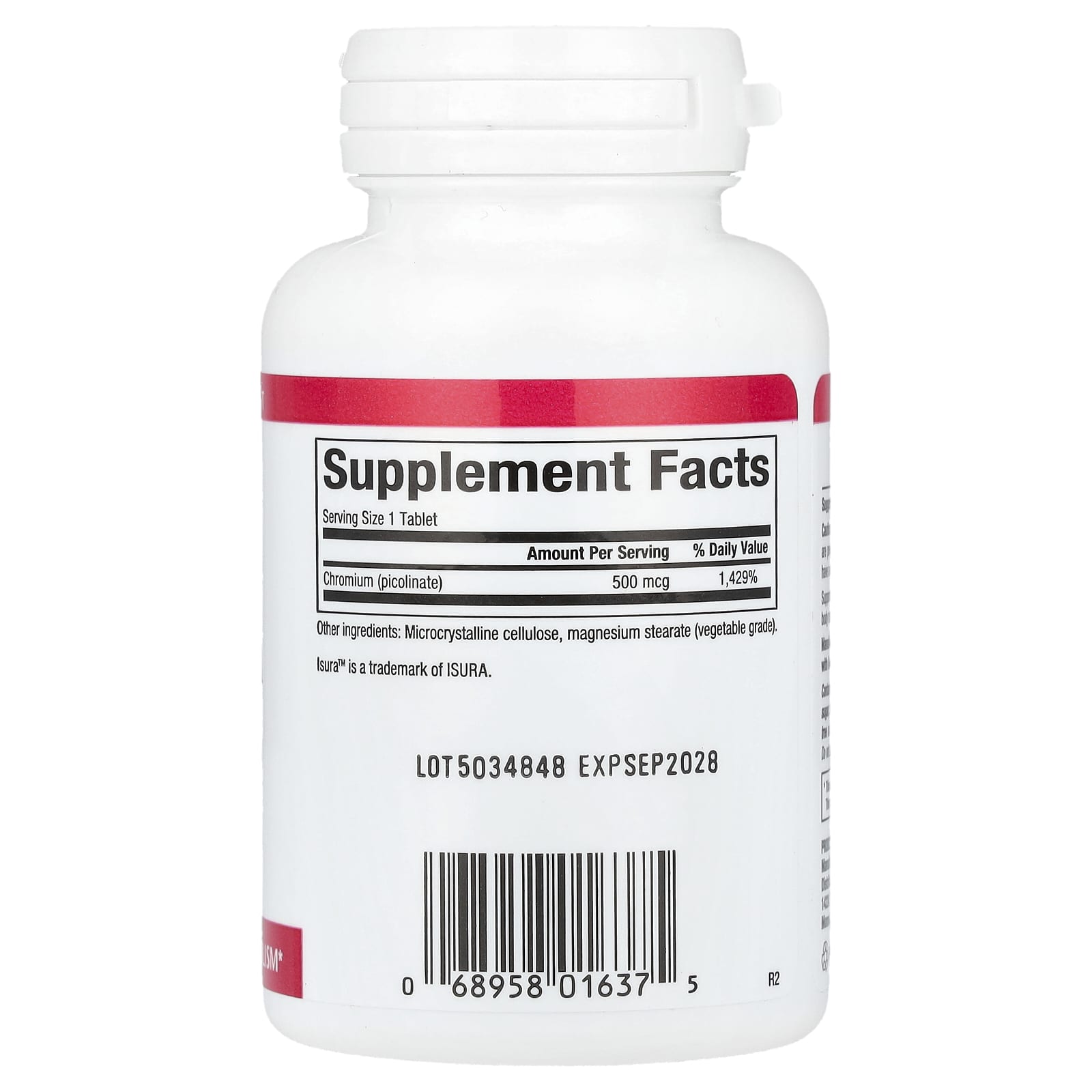 Natural Factors, Chromium Picolinate, 500 mcg, 90 Tablets - Image 2