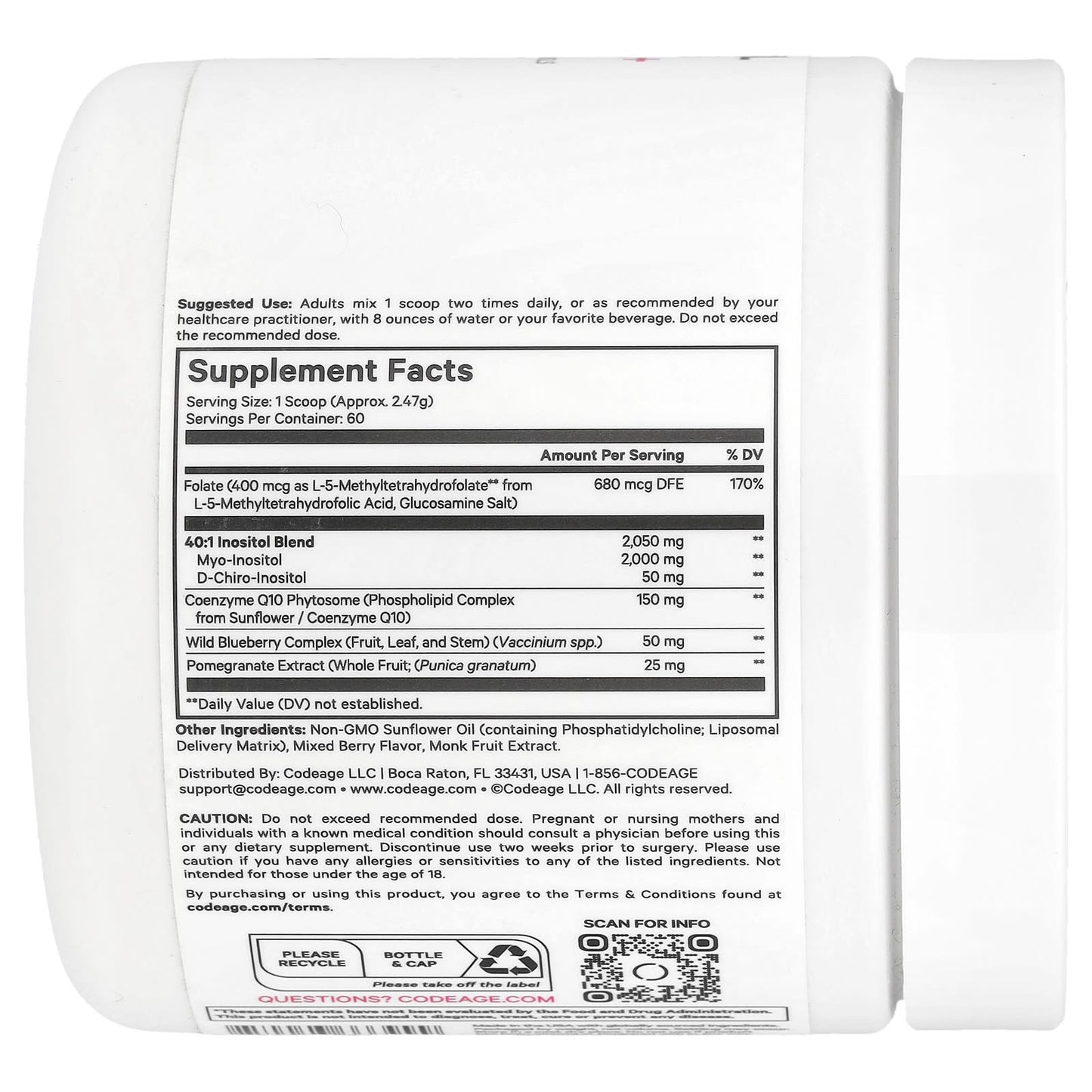 Codeage Liposomal Inositol+ for Women's Hormonal Balance - Image 2