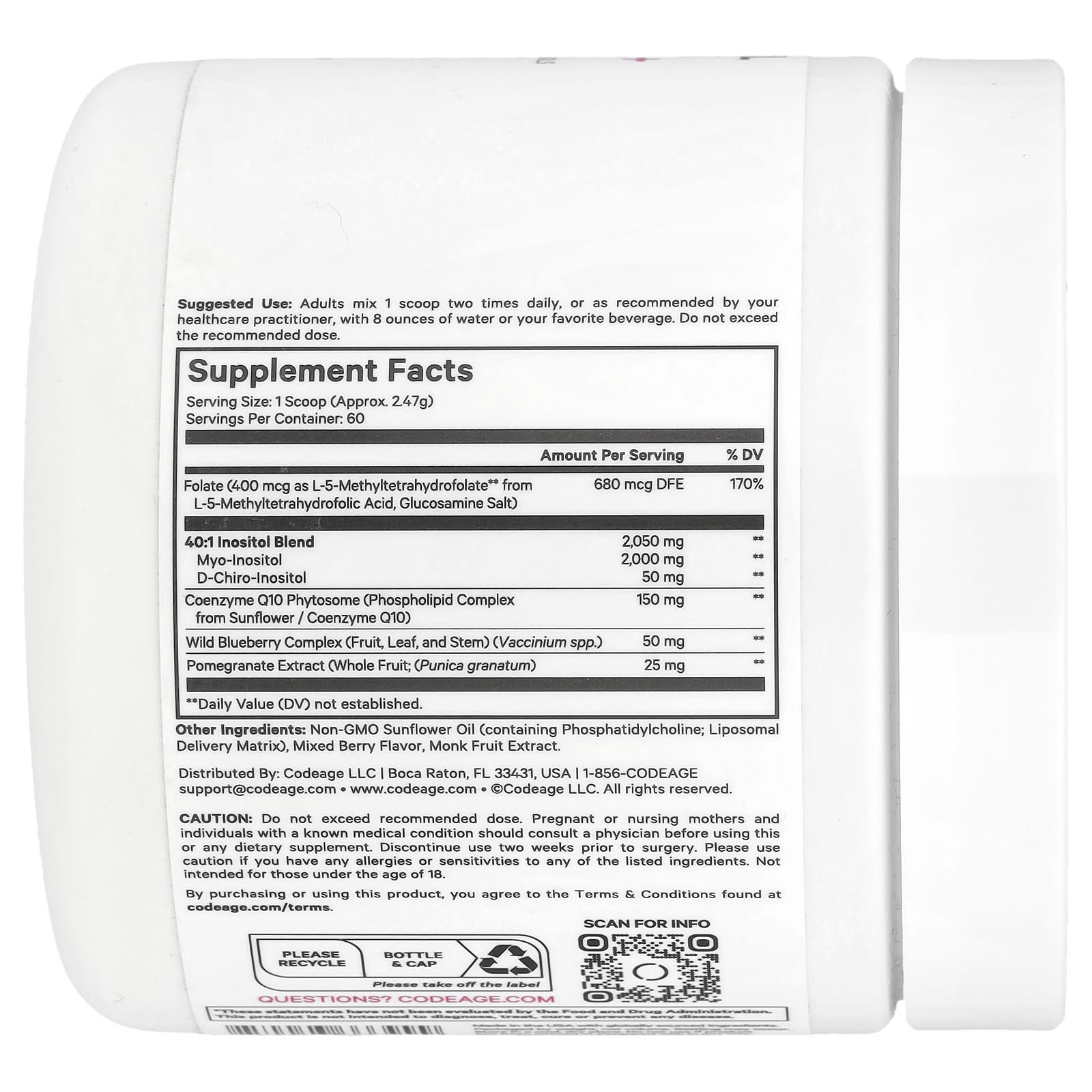 Codeage Liposomal Inositol+ for Women's Hormonal Balance - Image 2