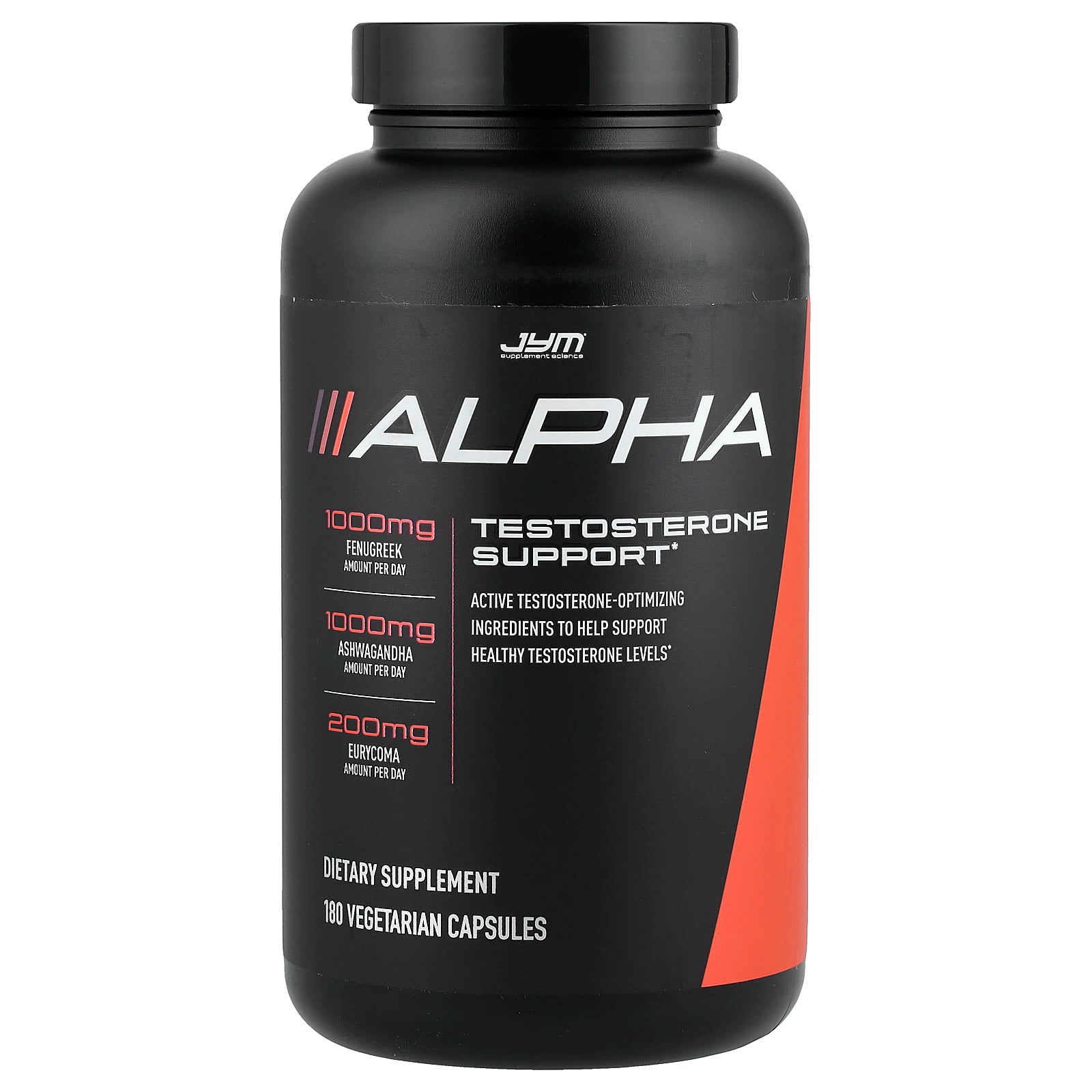 Boost Testosterone with JYM Alpha - 180 Vegetarian Capsules - Image 1