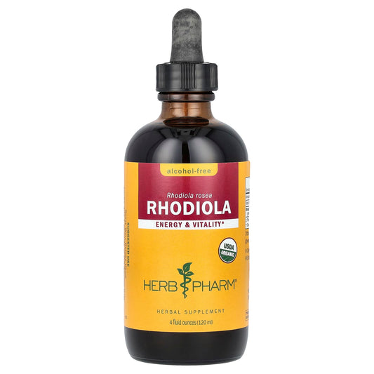 Rhodiola Rosea Energy & Vitality Supplement by Herb Pharm - 4 fl oz (120 ml) - Image 1