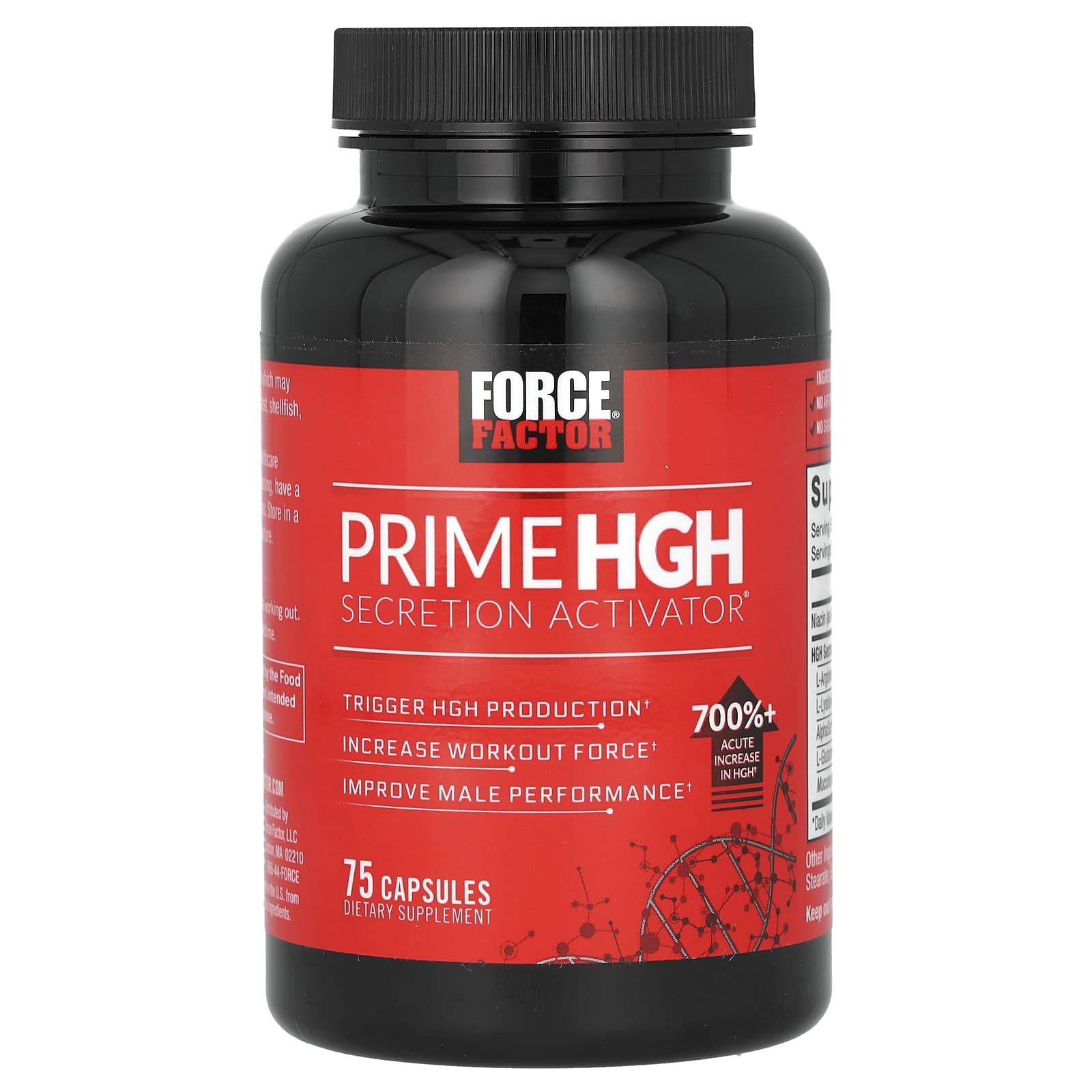 Unleash Your Prime: Force Factor Prime HGH Secretion Activator, 75 Capsules - Image 1