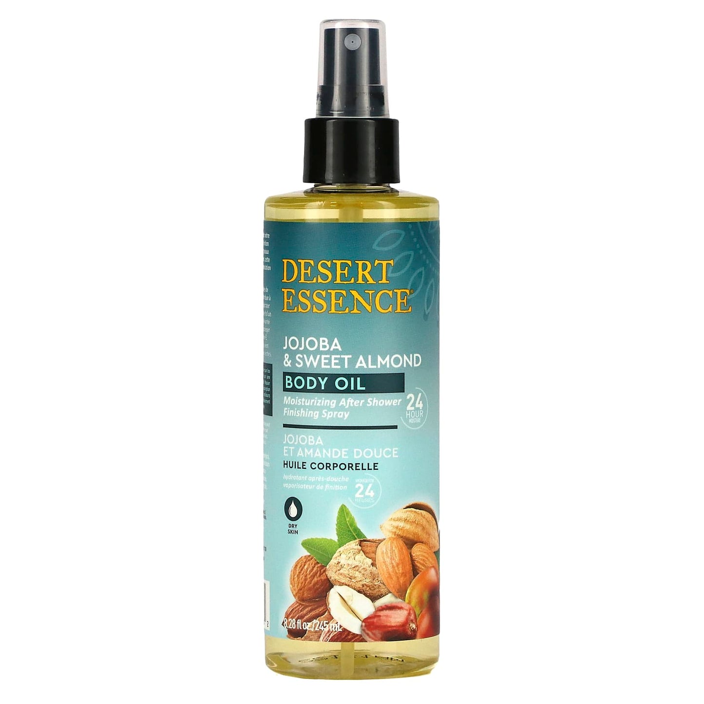Jojoba & Sweet Almond Body Oil for Dry Skin, 8.28 fl oz, Cruelty-Free - Image 1