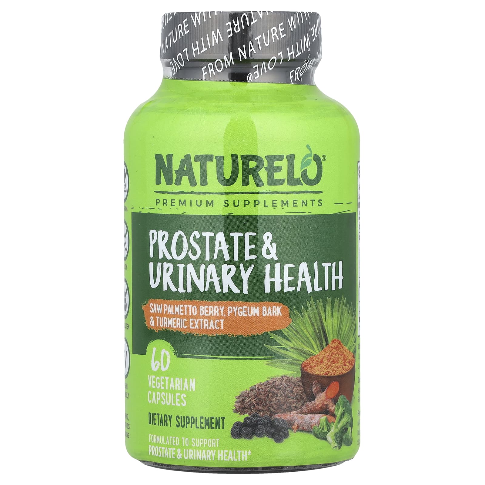 NATURELO, Prostate & Urinary Health, 60 Vegetarian Capsules - Image 1