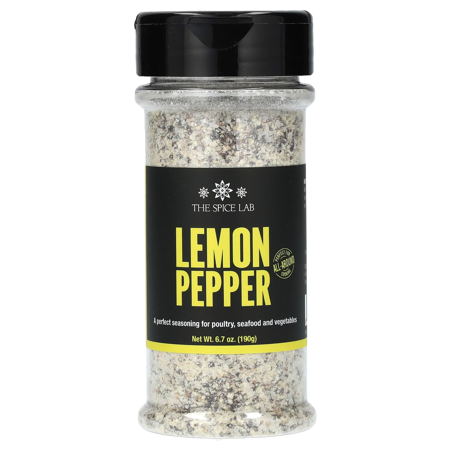 The Spice Lab, Lemon Pepper Seasoning, 6.7 oz (190 g) - Image 1