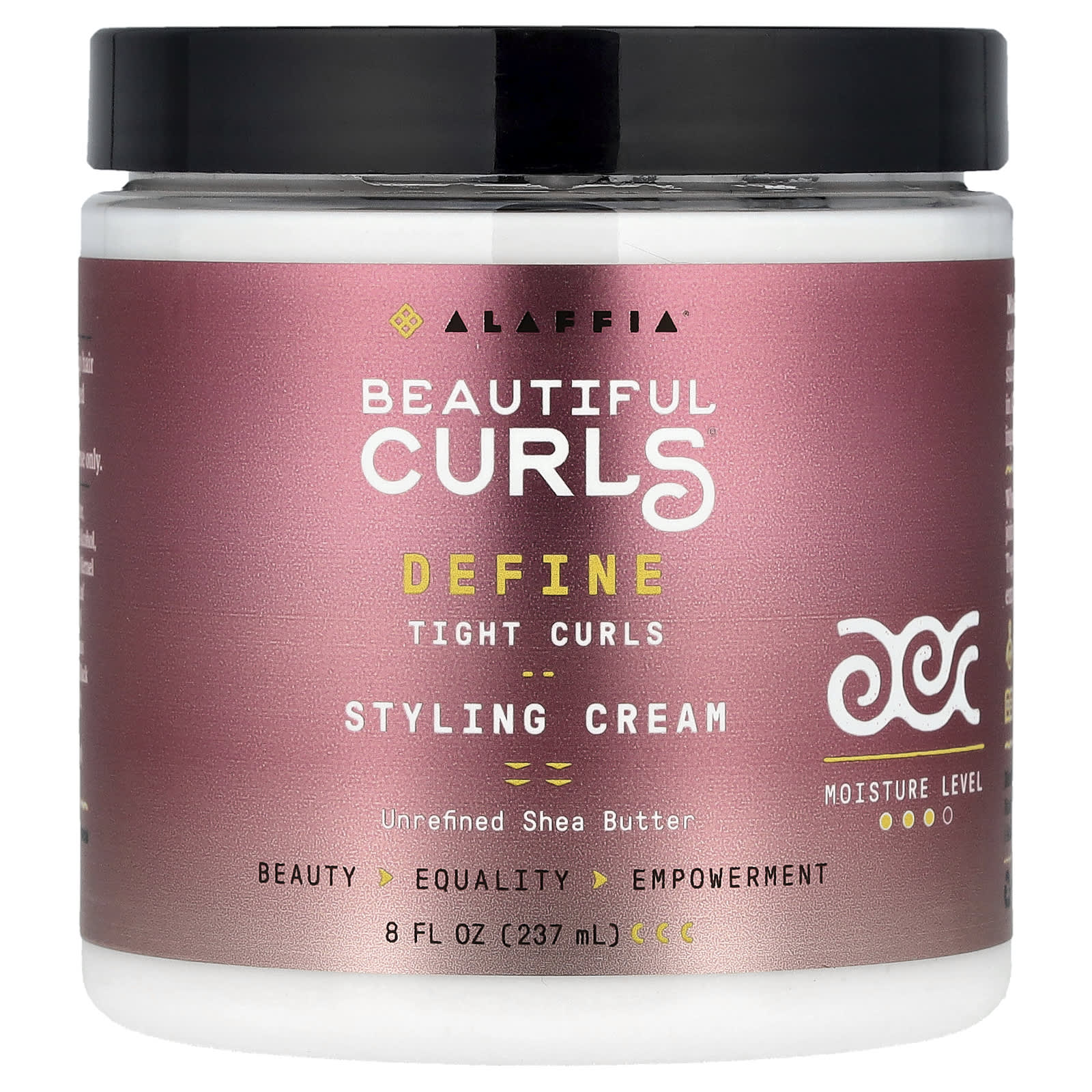 Define & Hydrate with Alaffia's Vegan Styling Cream for Tight Curls (8 fl oz) - Image 1
