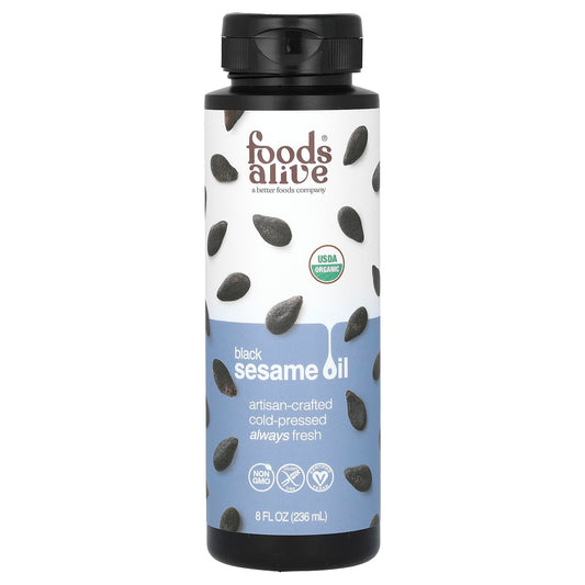Organic Black Sesame Oil - Cold-Pressed, USDA Certified Vegan - Image 1