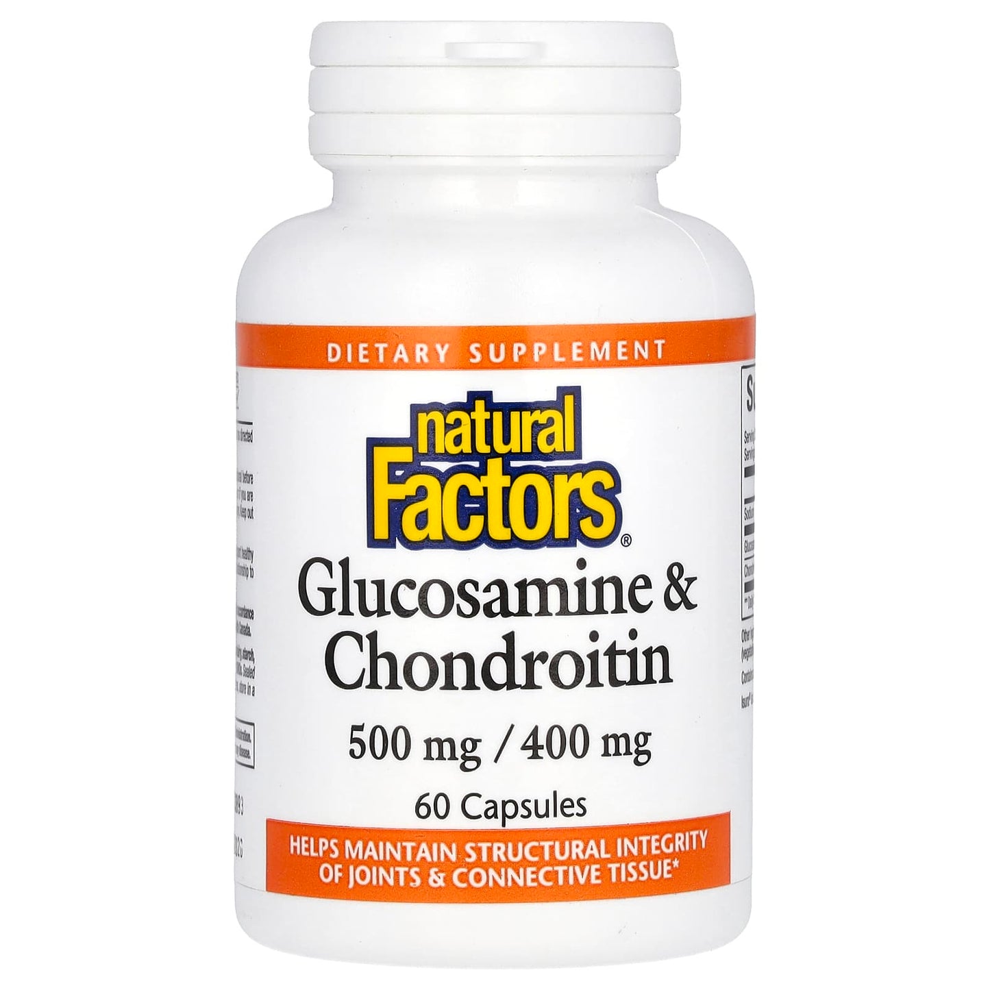 Natural Factors, Glucosamine & Chondroitin, 60 Capsules - Image 1