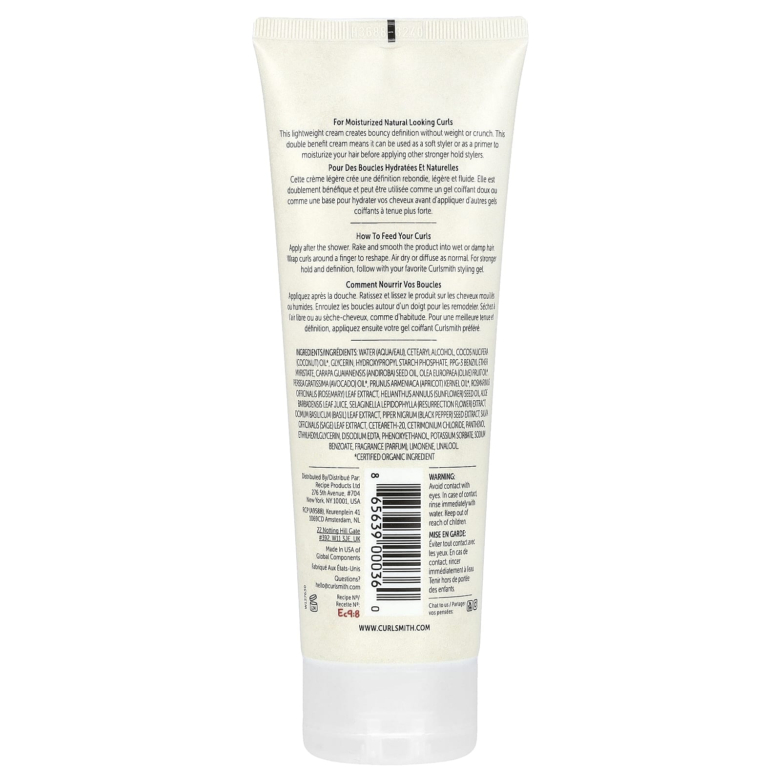 Curlsmith Hold Me Softly Style Balm for Moisturized Curls, 8 fl oz - Image 2