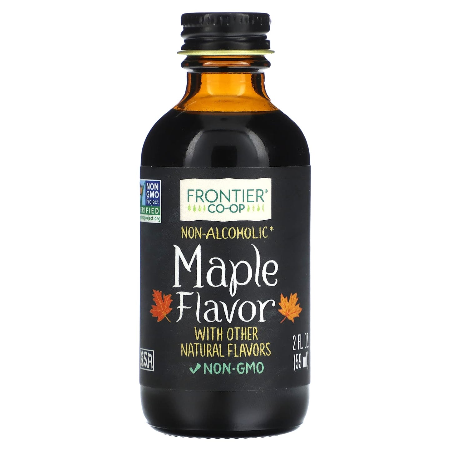 Frontier Co-op Maple Flavor Non-Alcoholic Syrup 2 fl oz - Image 1