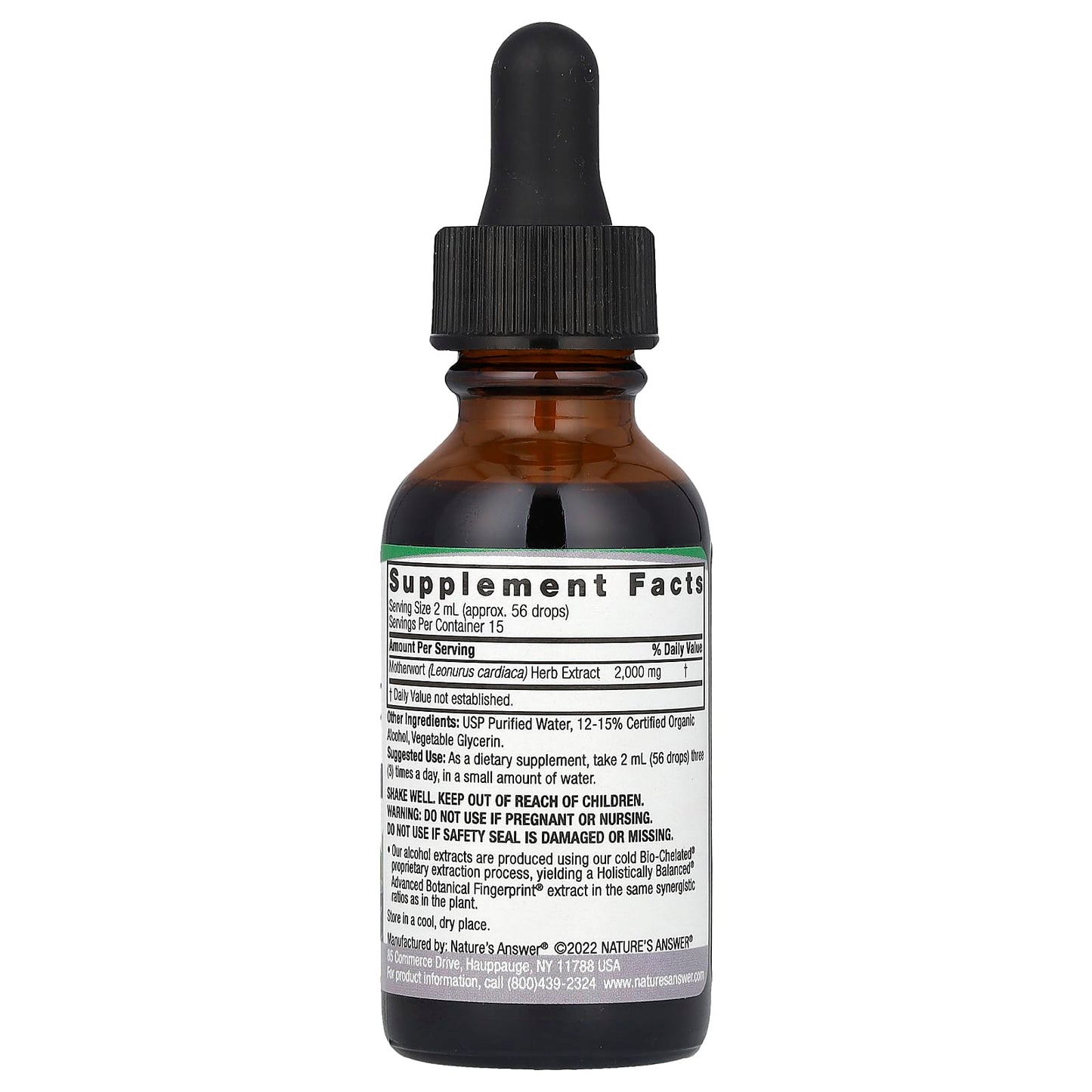 Nature's Answer, Motherwort Extract, 2,000 mg, 1 fl oz (30 ml) - Image 2