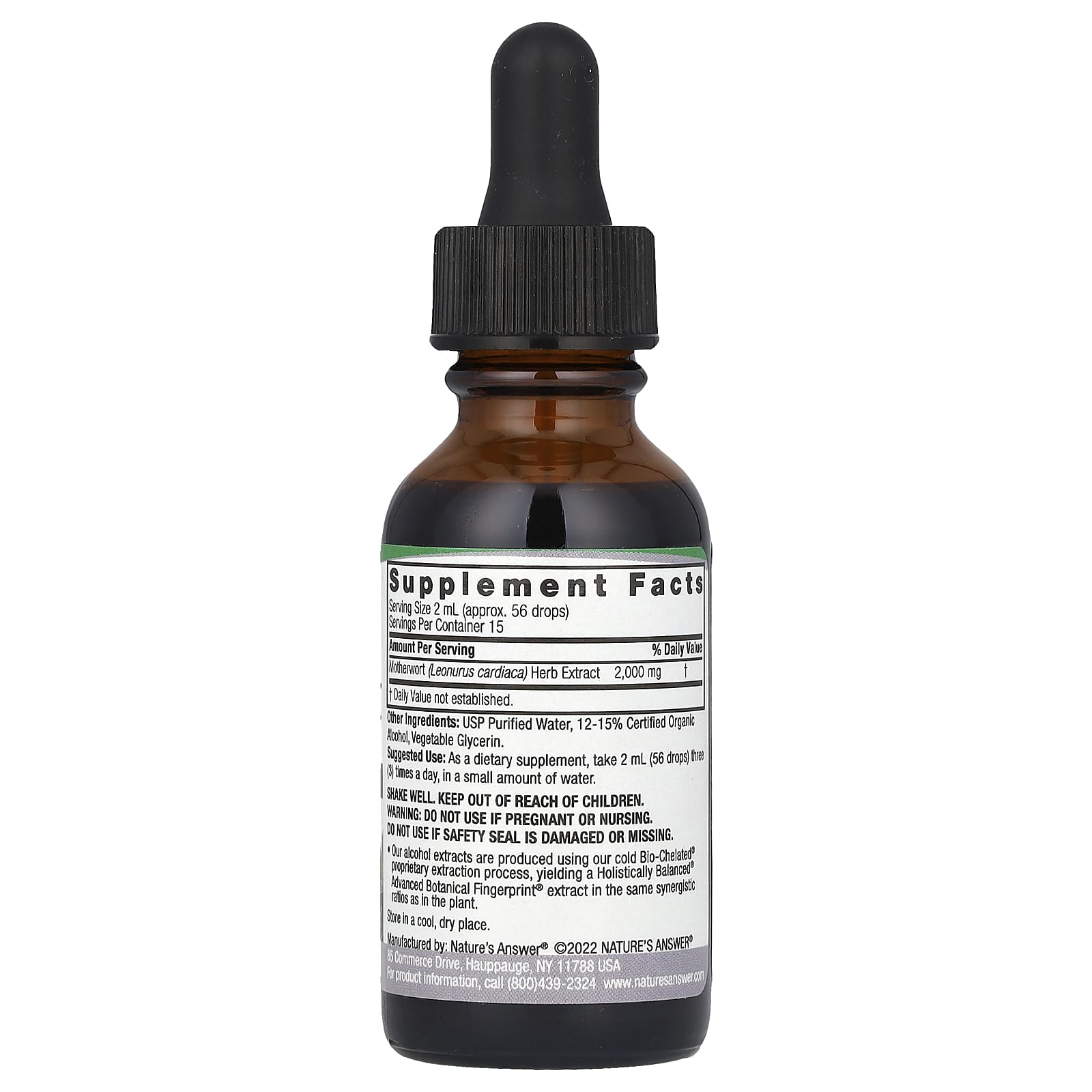 Nature's Answer, Motherwort Extract, 2,000 mg, 1 fl oz (30 ml) - Image 2
