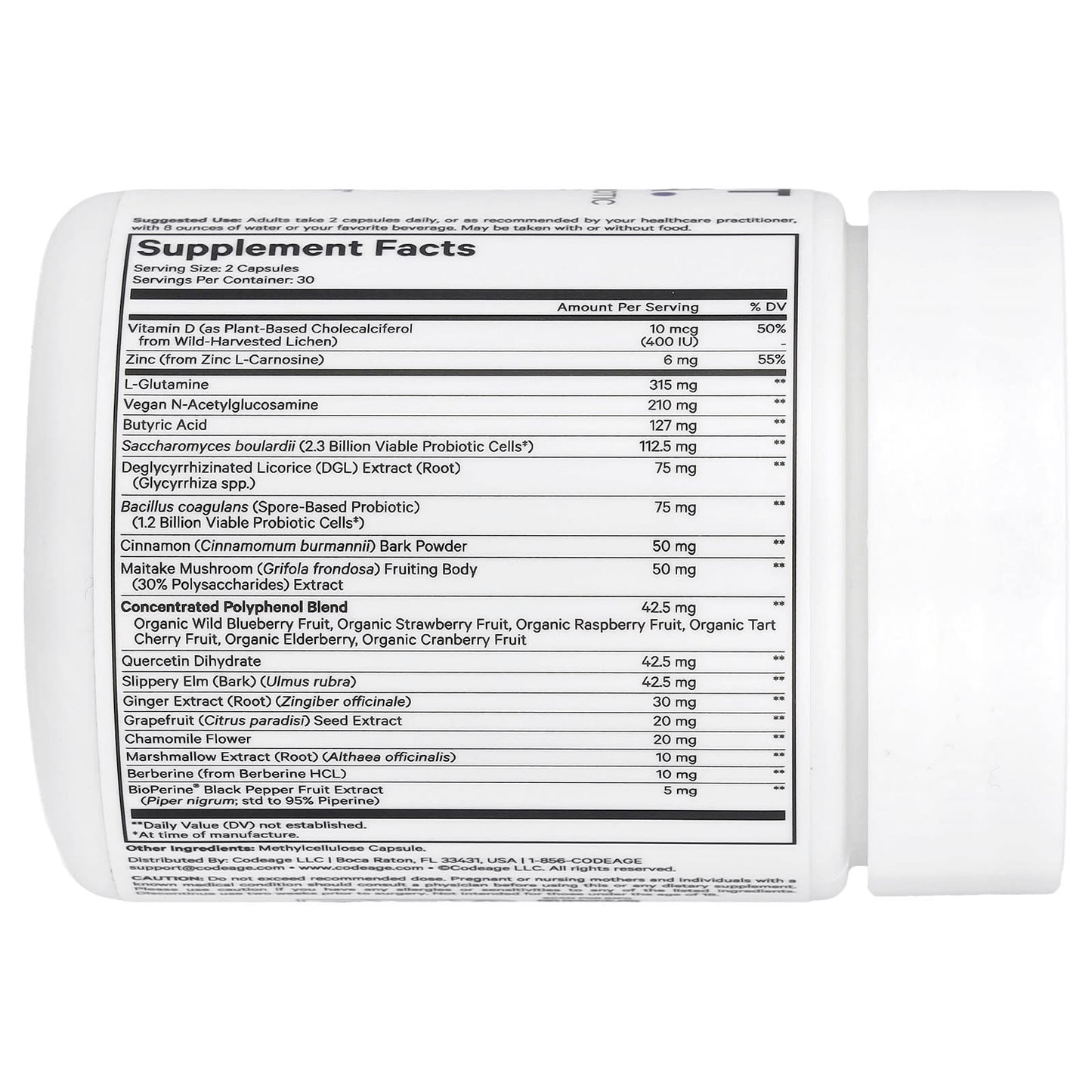 Codeage, Leaky Gut Formula, 60 Capsules