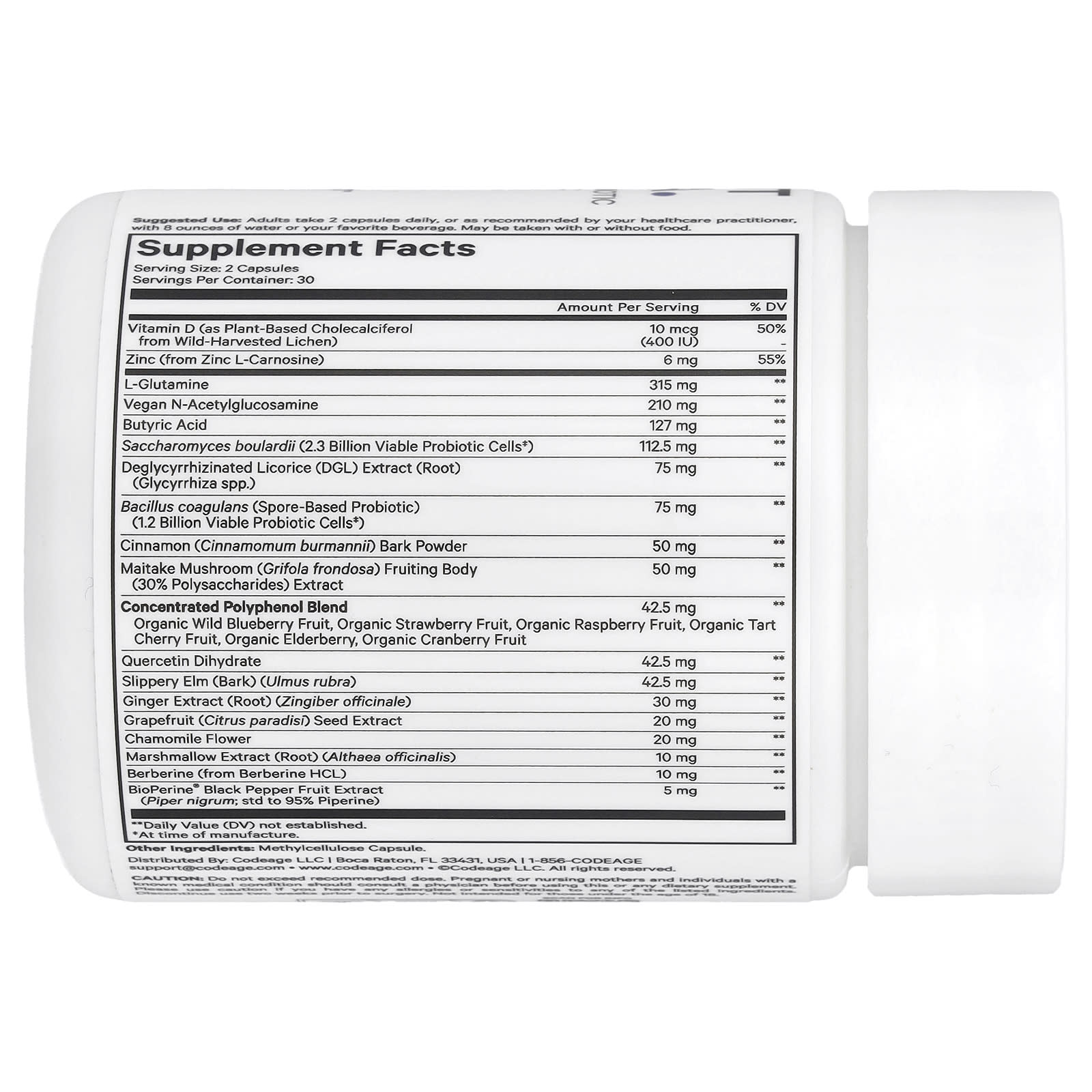 Codeage, Leaky Gut Formula, 60 Capsules