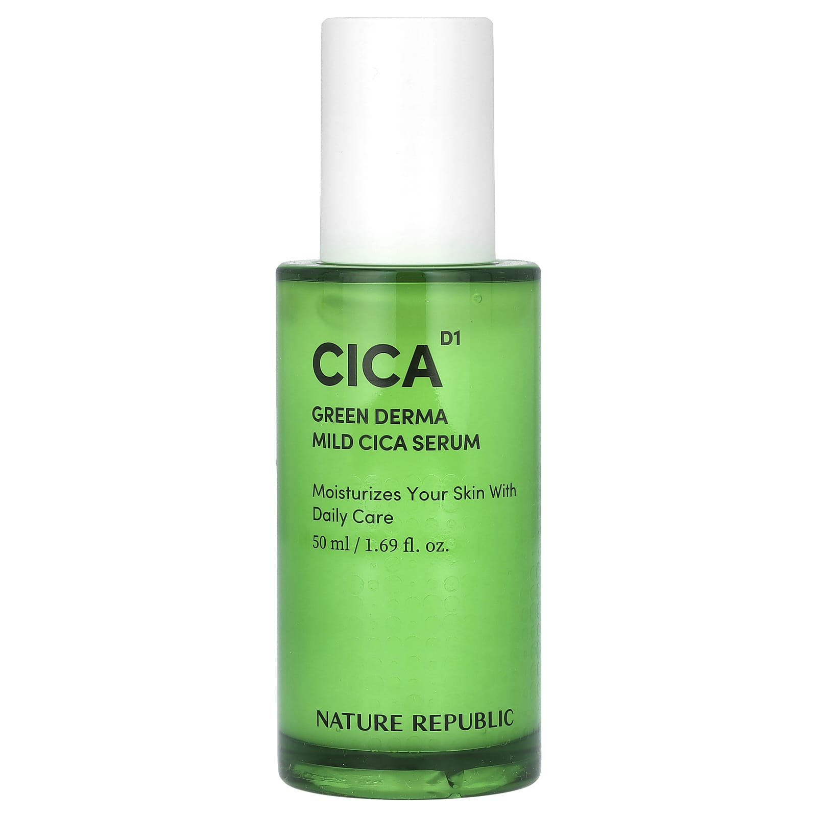 Nature Republic, Cica D1, Green Derma Mild Cica Serum, 1.69 fl oz (50 ml) - Image 1